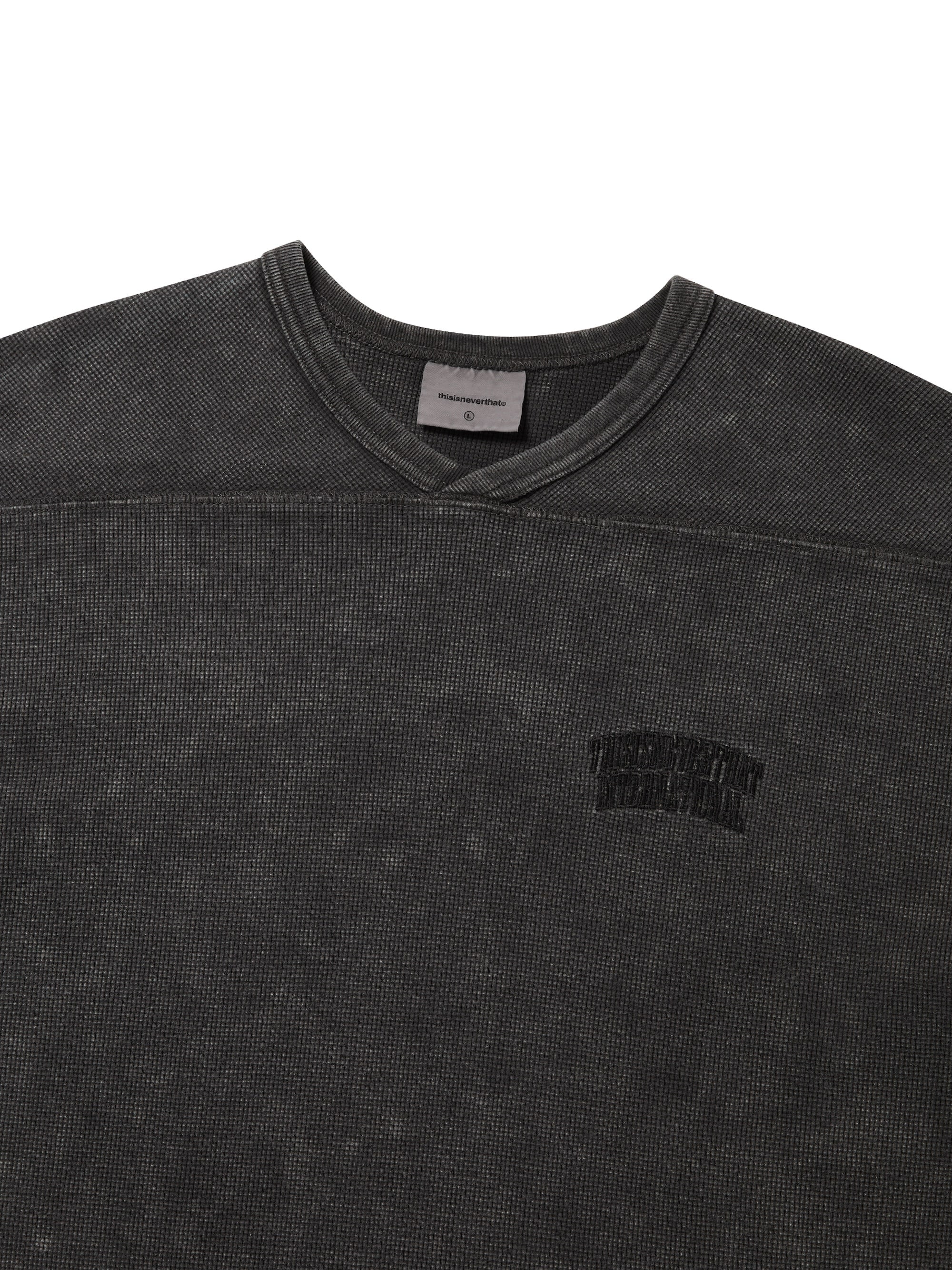 thisisneverthat - Waffle Rugby Tee (Charcoal) product image 2 | TRAB K-Fashion Australia