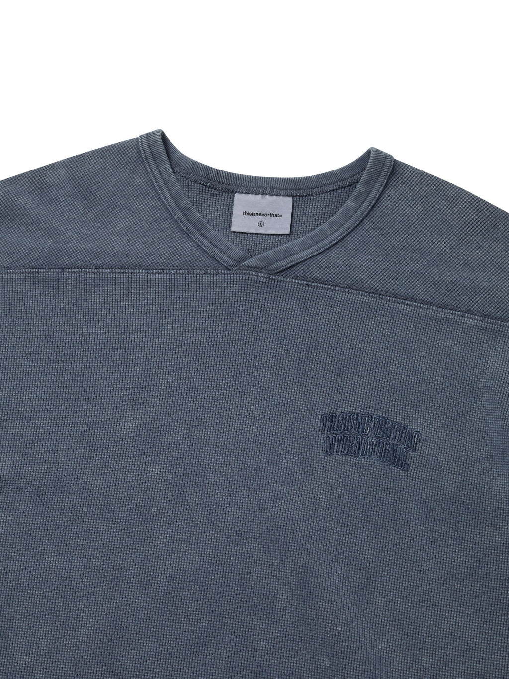 thisisneverthat - Waffle Rugby Tee (Deep Water) product image 2 | TRAB K-Fashion Australia