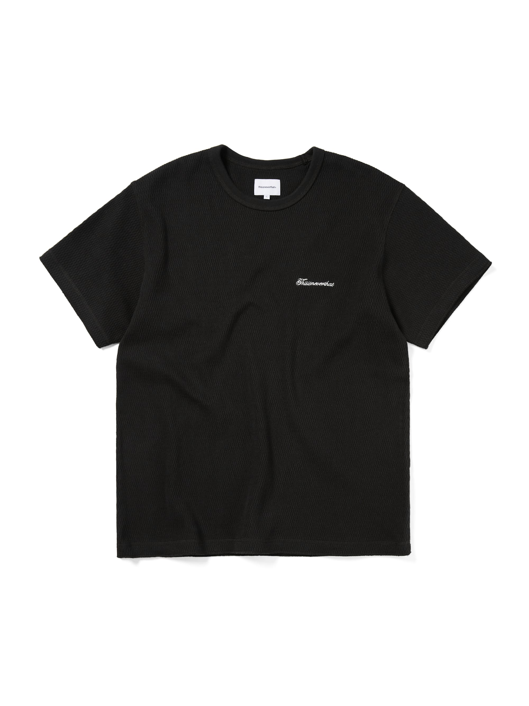 thisisneverthat - Waffle Tee (Black) product image 1 | TRAB K-Fashion Australia
