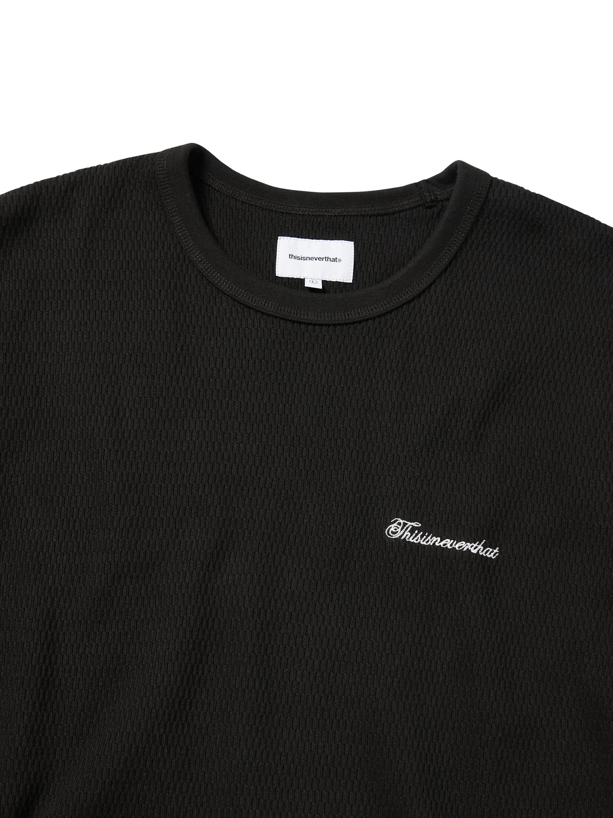 thisisneverthat - Waffle Tee (Off Black) product image 2 | TRAB K-Fashion Australia