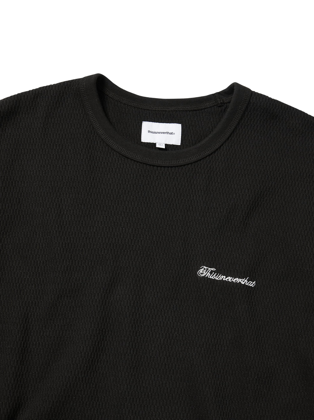 thisisneverthat - Waffle Tee (Off Black) product image 2 | TRAB K-Fashion Australia