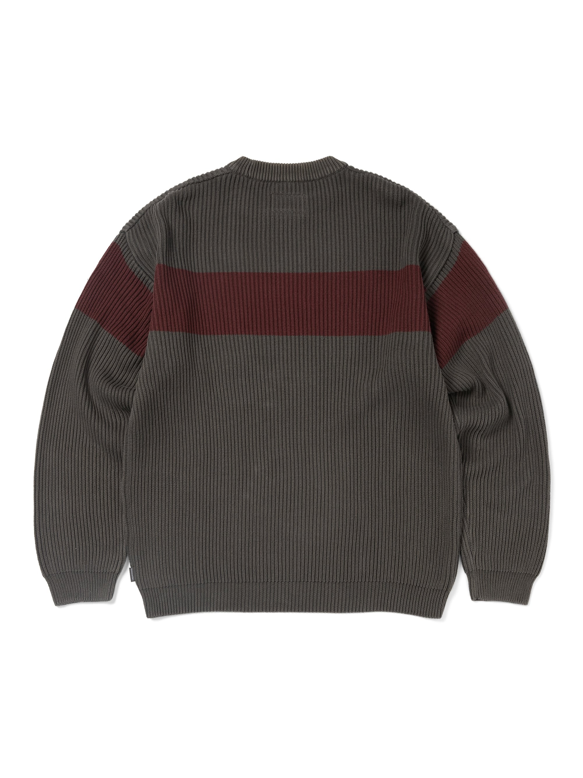 thisisneverthat - Washed Block Knit Sweater (Charcoal) product image 5 | TRAB K-Fashion Australia