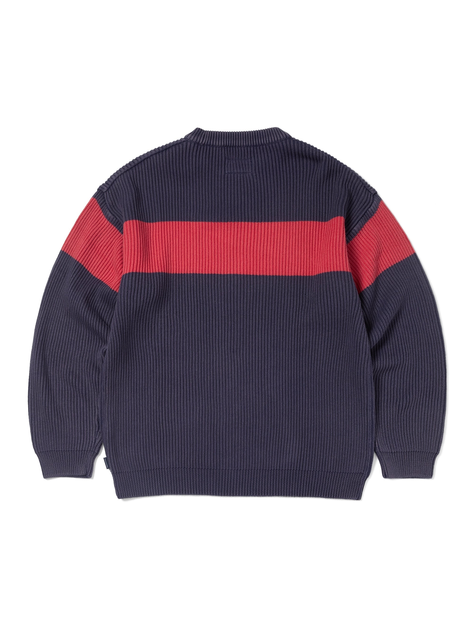 thisisneverthat - Washed Block Knit Sweater (Navy) product image 5 | TRAB K-Fashion Australia