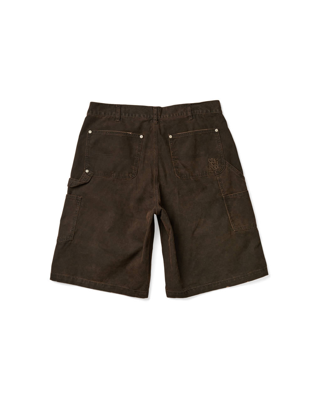 yeseyesee - Washed Canvas Carpenter Shorts (Brown) product image 2 | TRAB K-Fashion Australia