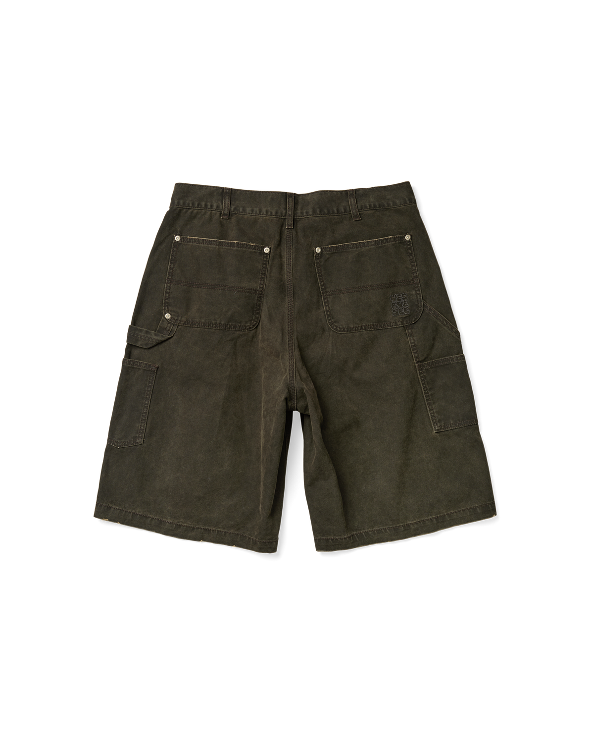 yeseyesee - Washed Canvas Carpenter Shorts (Charcoal) product image 2 | TRAB K-Fashion Australia