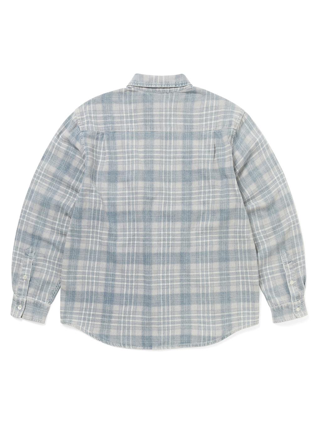 thisisneverthat - Washed Check Shirt (Blue) product image 3 | TRAB K-Fashion Australia