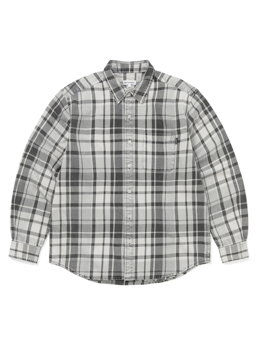 thisisneverthat - Washed Check Shirt (Grey) product image 1 | TRAB K-Fashion Australia