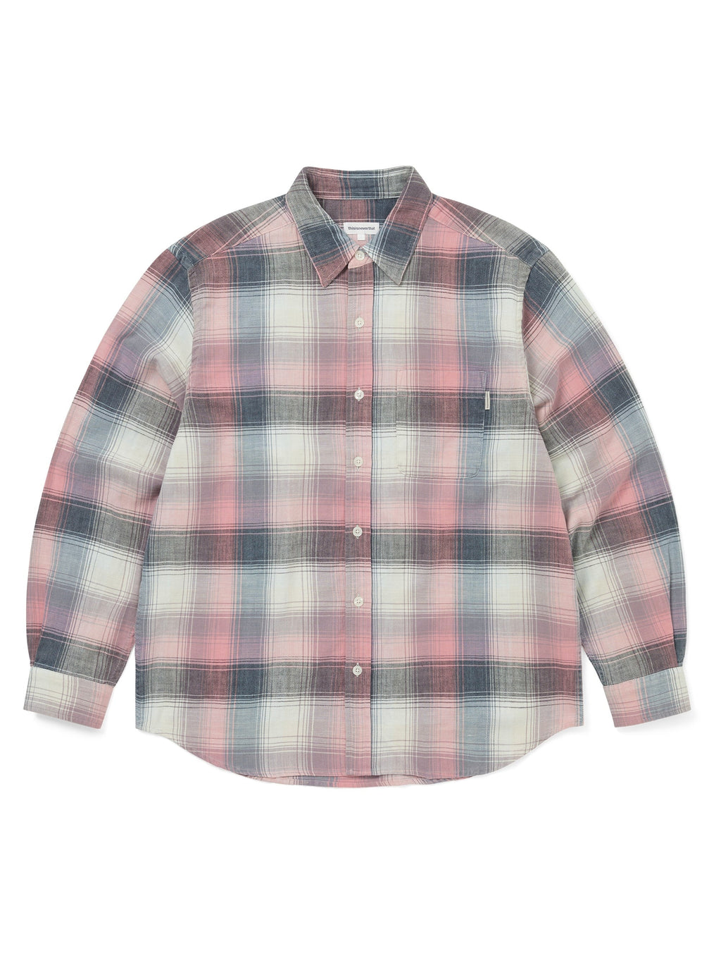 thisisneverthat - Washed Check Shirt (Pink) product image 1 | TRAB K-Fashion Australia