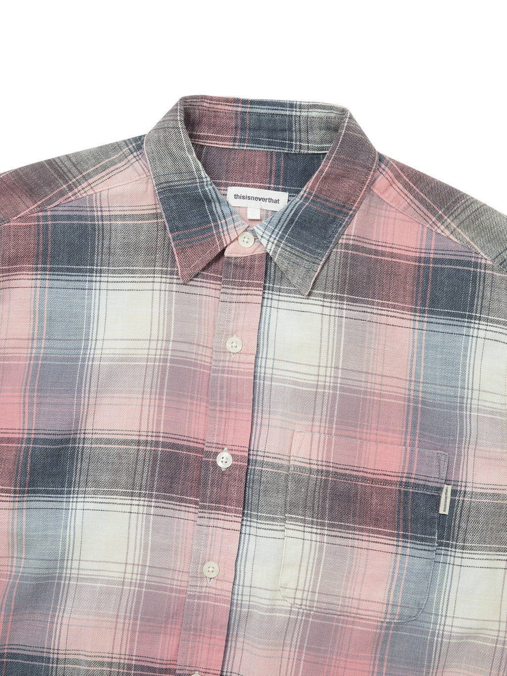 thisisneverthat - Washed Check Shirt (Pink) product image 2 | TRAB K-Fashion Australia