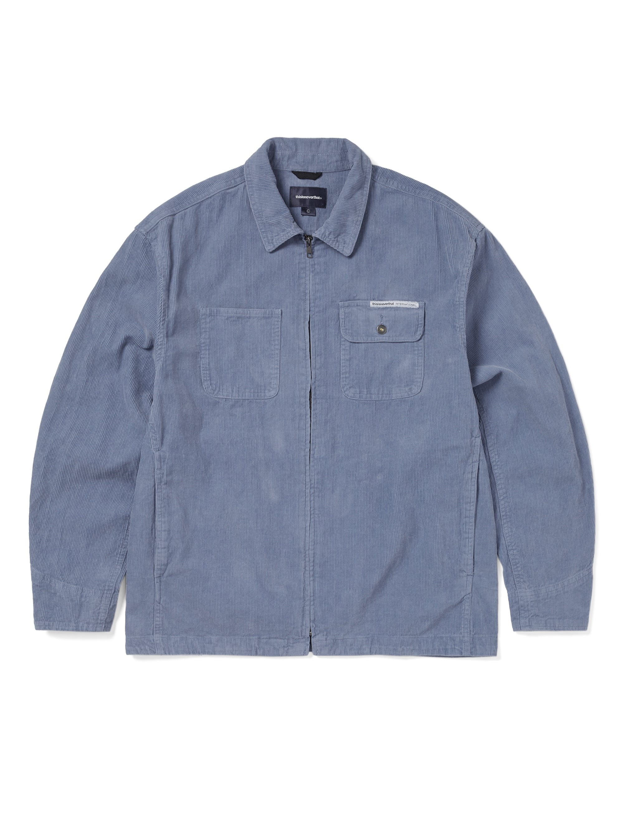thisisneverthat - Washed Corduroy Zip Jacket (Light Indigo) product image 1 | TRAB K-Fashion Australia