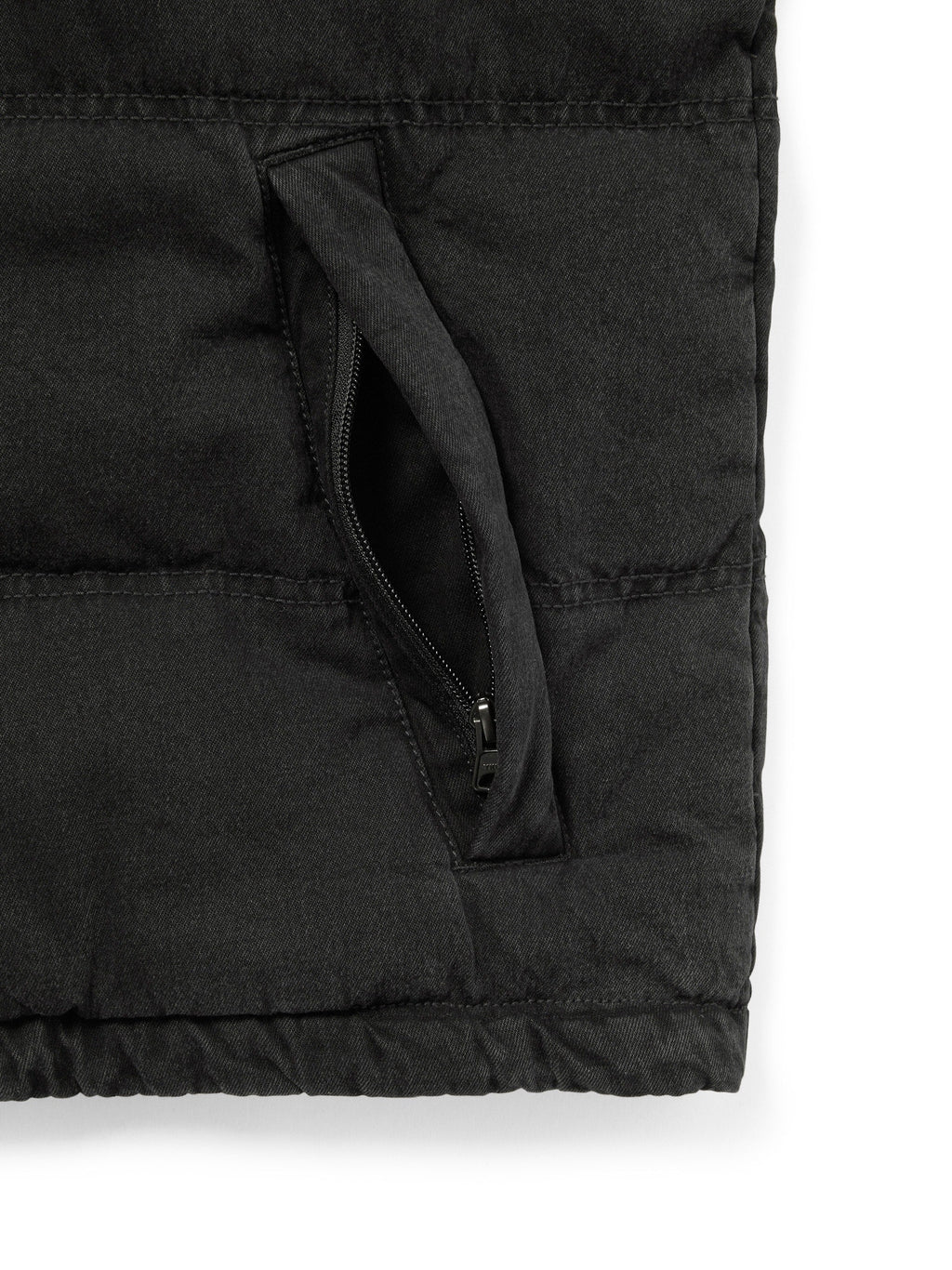 thisisneverthat - Washed Denim Down Jacket (Black) product image 3 | TRAB K-Fashion Australia