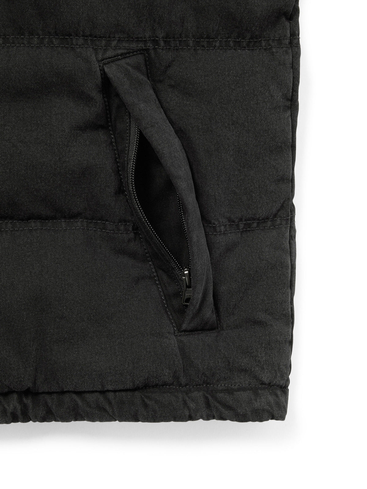 thisisneverthat - Washed Denim Down Jacket (Black) product image 3 | TRAB K-Fashion Australia