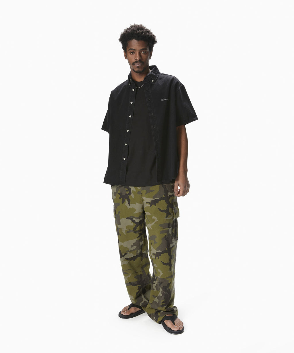 thisisneverthat - Washed Denim S/S Shirt (Washed Black) product image 4 | TRAB K-Fashion Australia