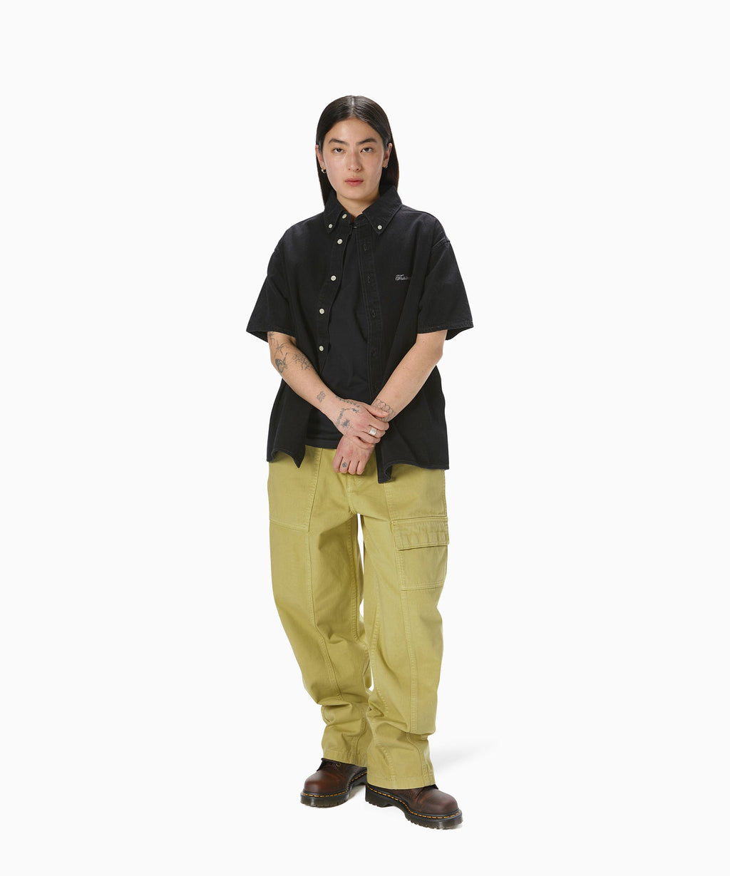 thisisneverthat - Washed Denim S/S Shirt (Washed Black) product image 5 | TRAB K-Fashion Australia