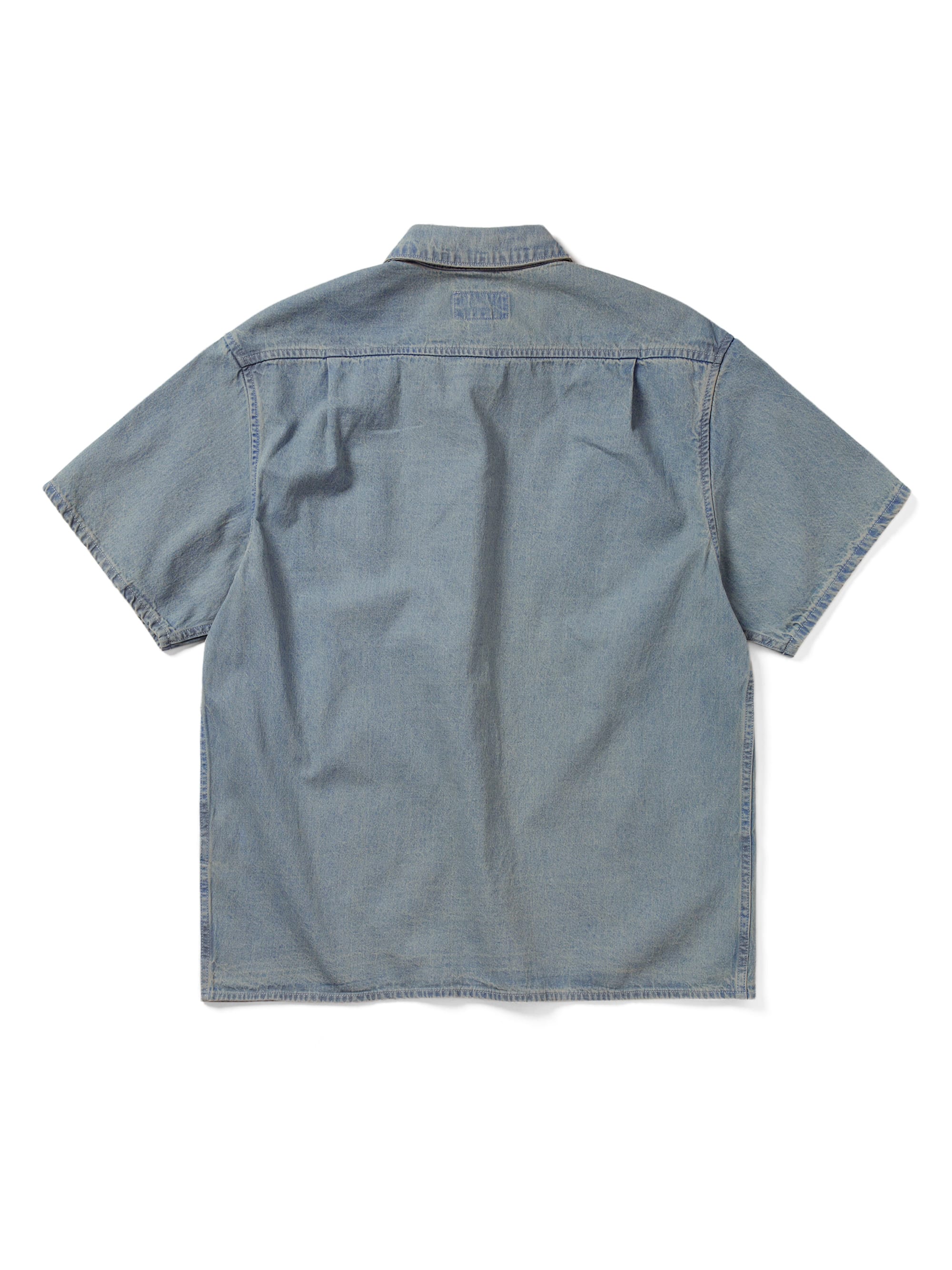 thisisneverthat - Washed Denim S/S Shirt (Washed Blue) product image 3 | TRAB K-Fashion Australia