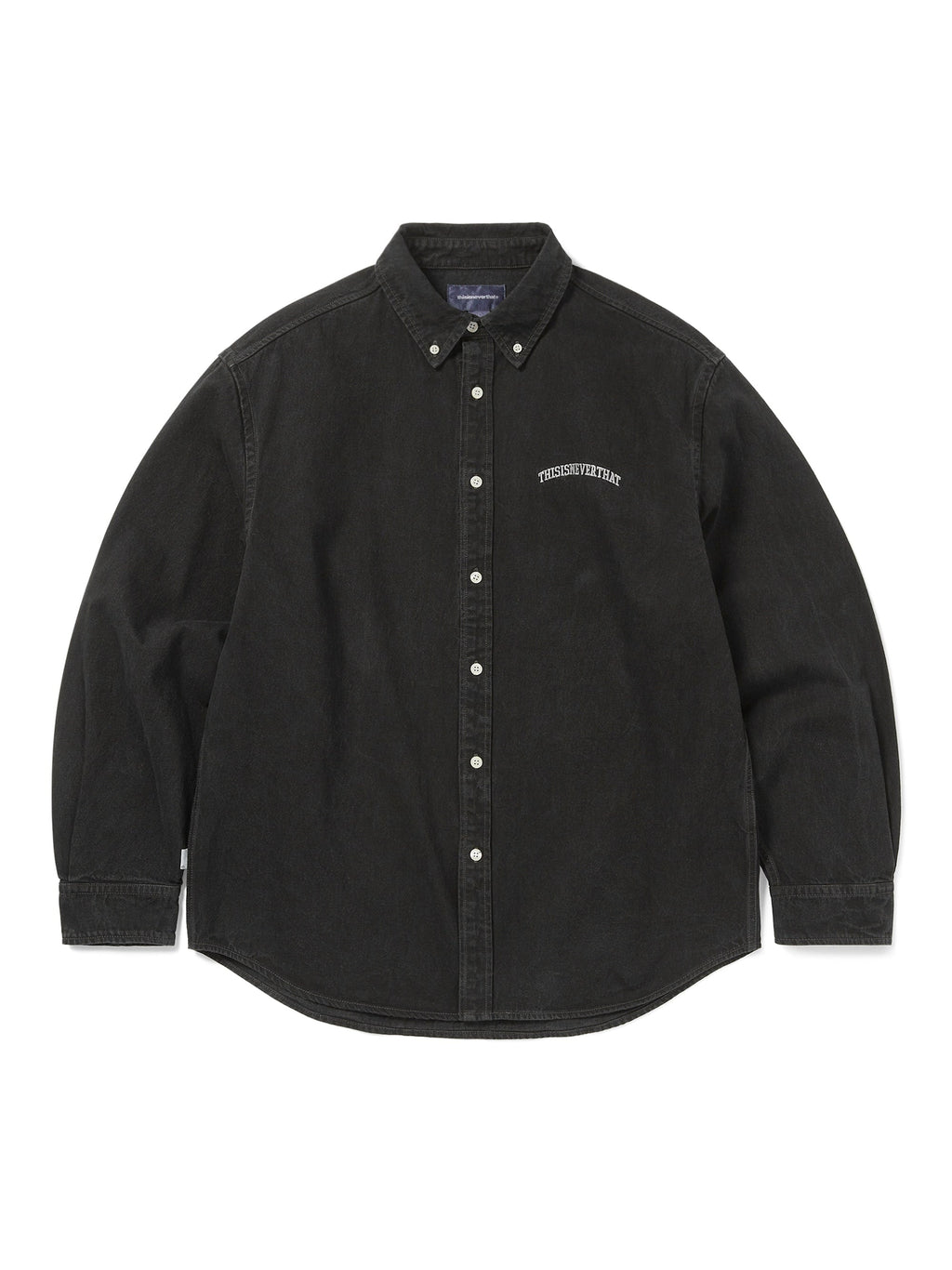 thisisneverthat - Washed Denim Shirt (Dusty Black) product image 1 | TRAB K-Fashion Australia