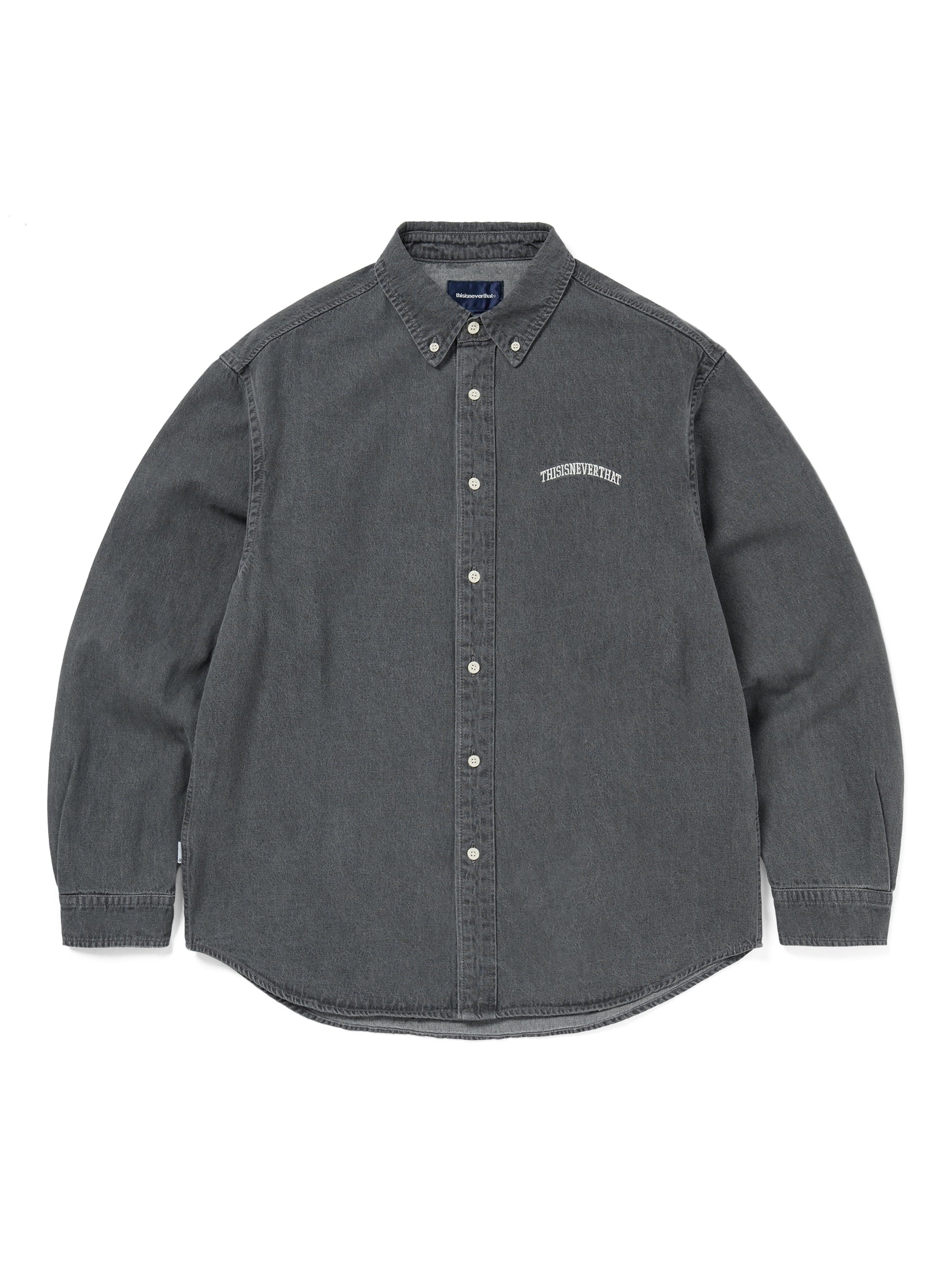 thisisneverthat - Washed Denim Shirt (Dusty Grey) product image 1 | TRAB K-Fashion Australia