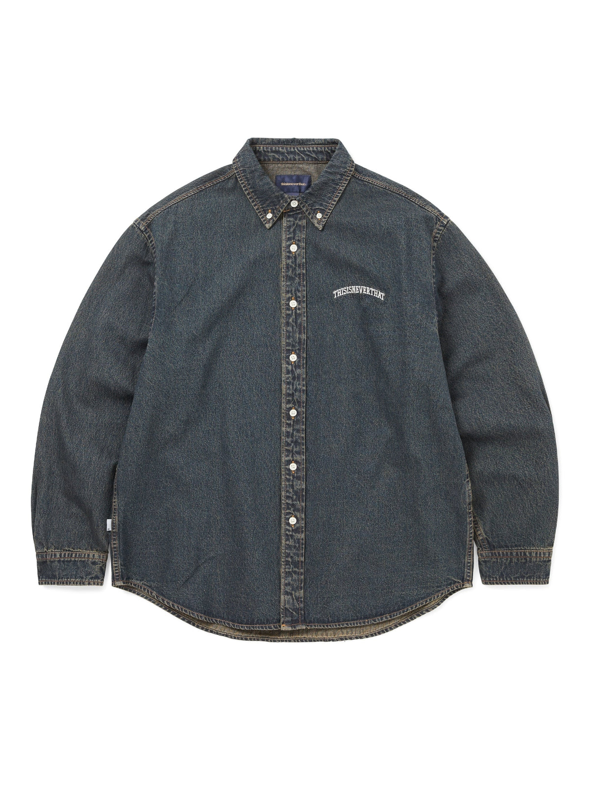 thisisneverthat - Washed Denim Shirt (Dusty Mud) product image 1 | TRAB K-Fashion Australia