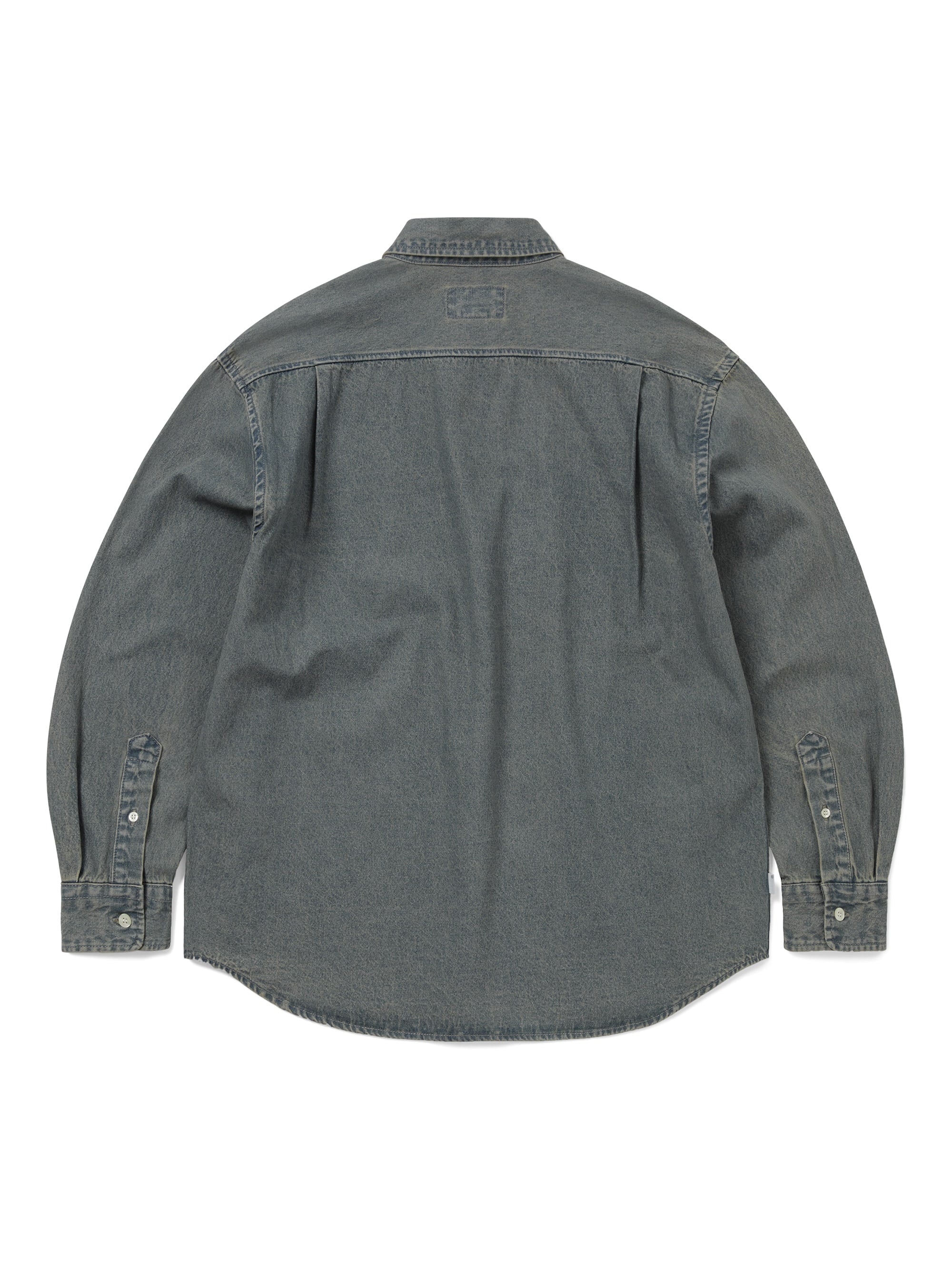 thisisneverthat - Washed Denim Shirt (Navy) product image 3 | TRAB K-Fashion Australia