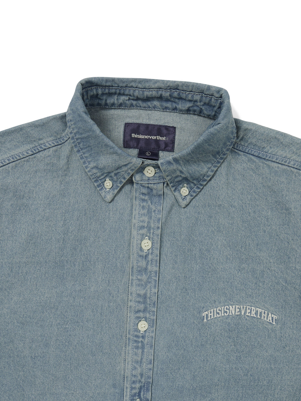 thisisneverthat - Washed Denim Shirt (Washed Blue) product image 2 | TRAB K-Fashion Australia