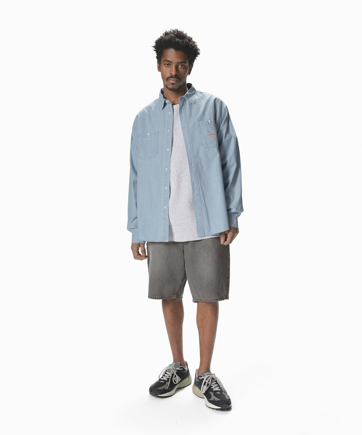 thisisneverthat - Washed Denim Short (Grey) product image 5 | TRAB K-Fashion Australia