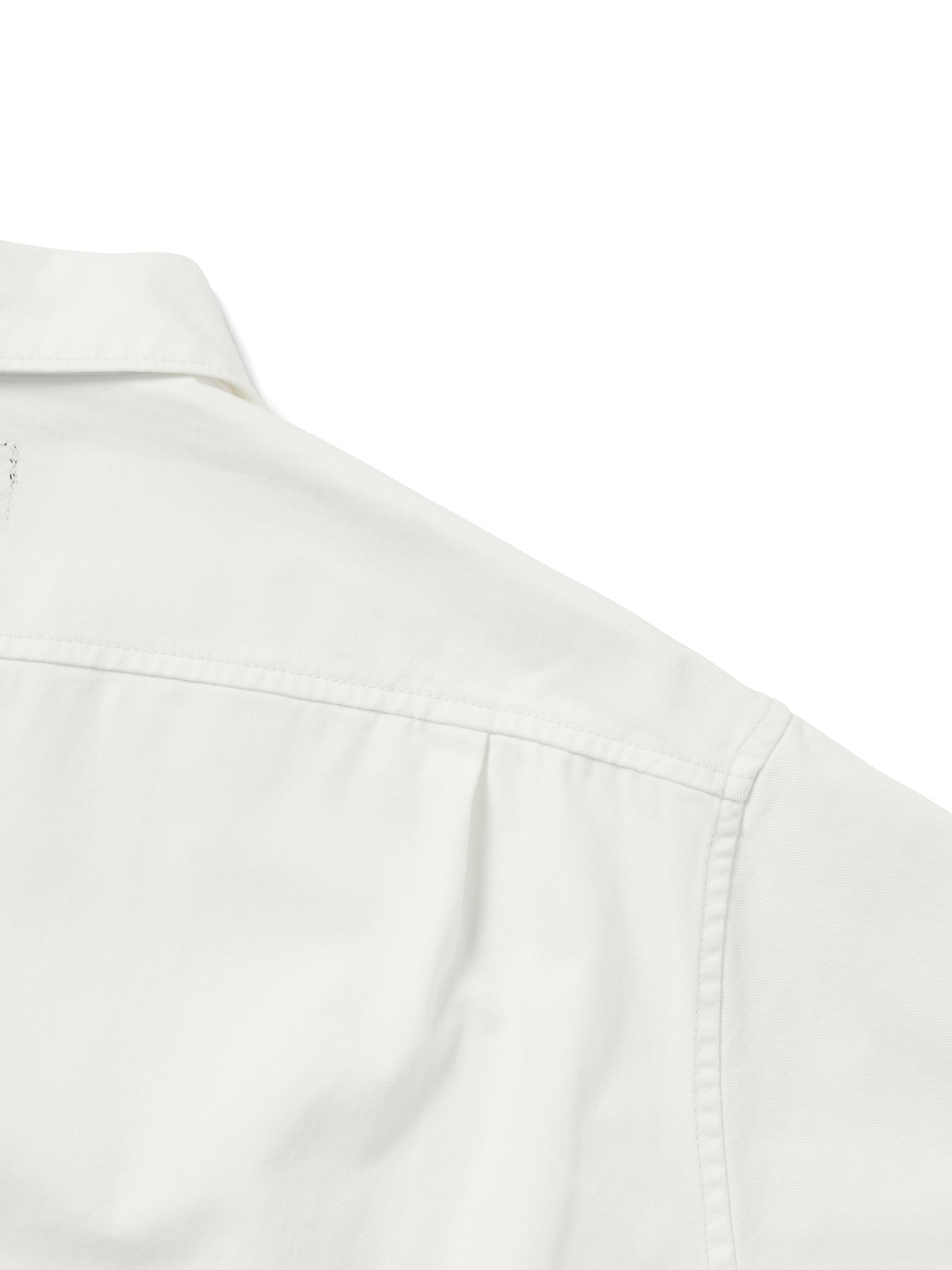 thisisneverthat - Washed Denim Zip S/S Shirt (White) product image 3 | TRAB K-Fashion Australia