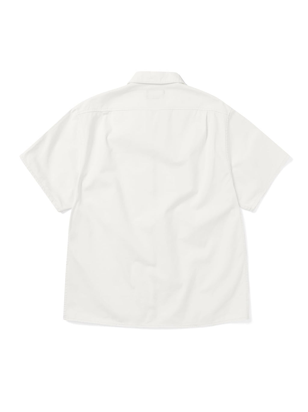 thisisneverthat - Washed Denim Zip S/S Shirt (White) product image 4 | TRAB K-Fashion Australia