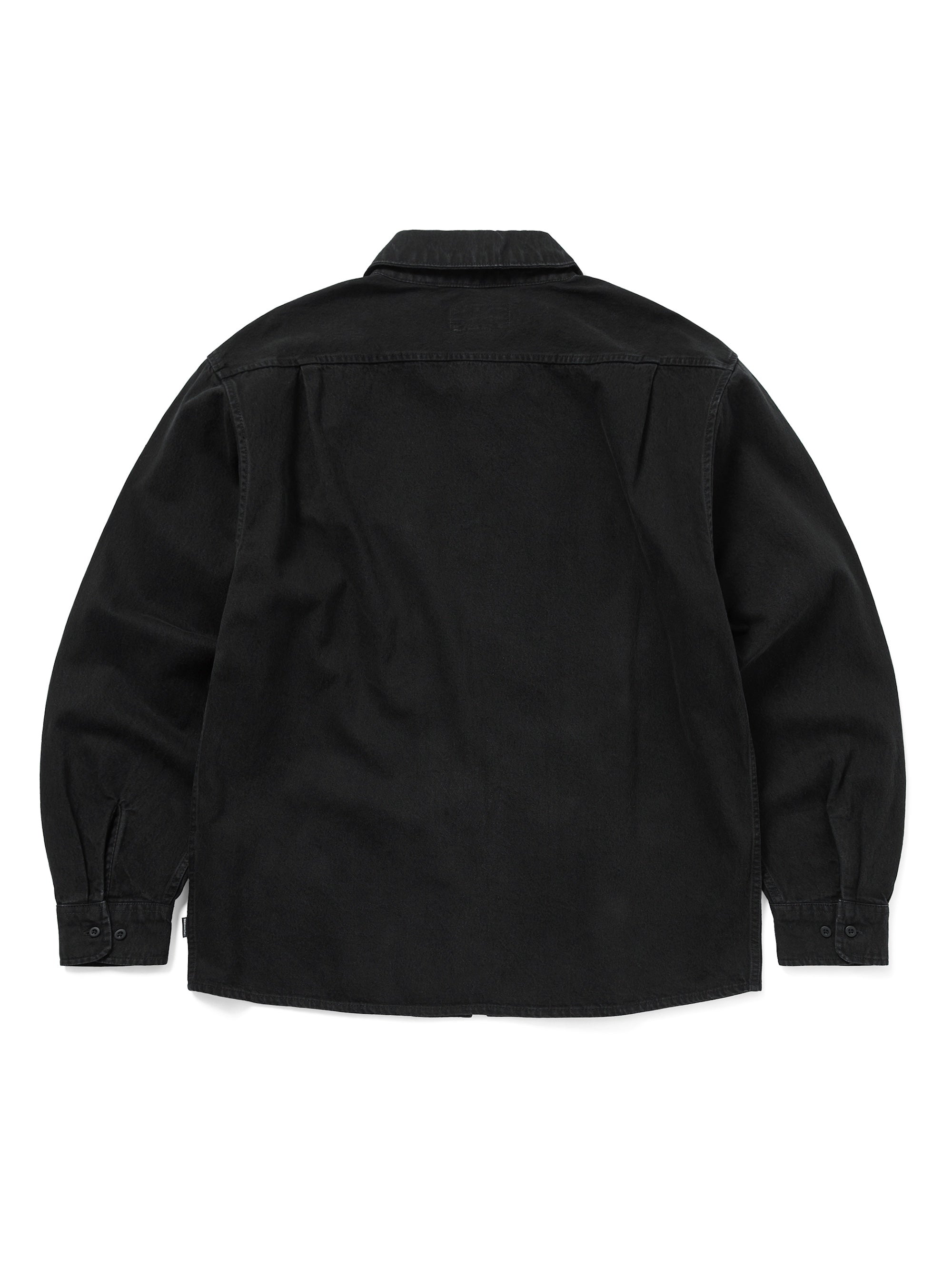 thisisneverthat - Washed Denim Zip Shirt (Black) product image 3 | TRAB K-Fashion Australia