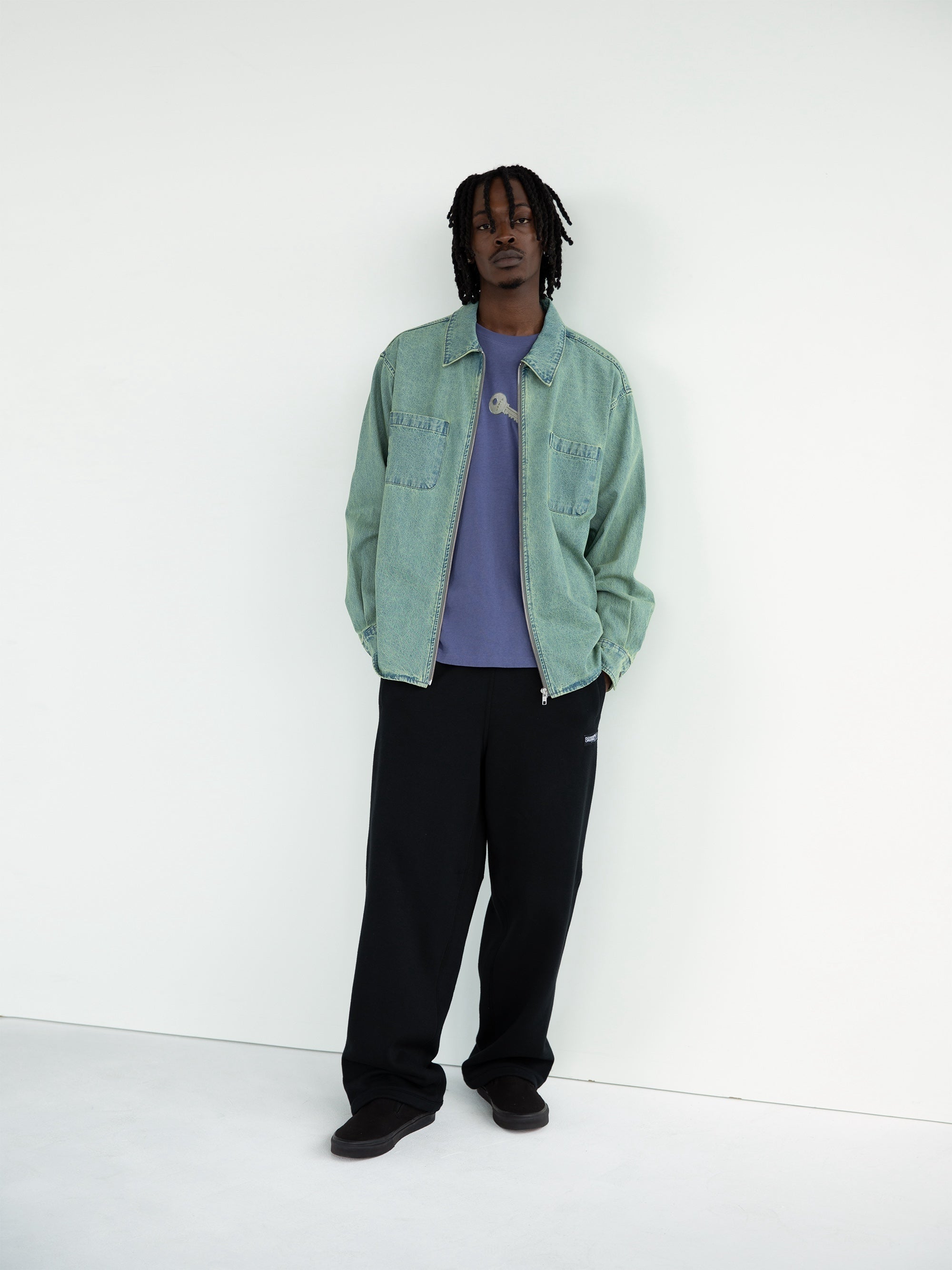 thisisneverthat - Washed Denim Zip Shirt (Tint) product image 4 | TRAB K-Fashion Australia