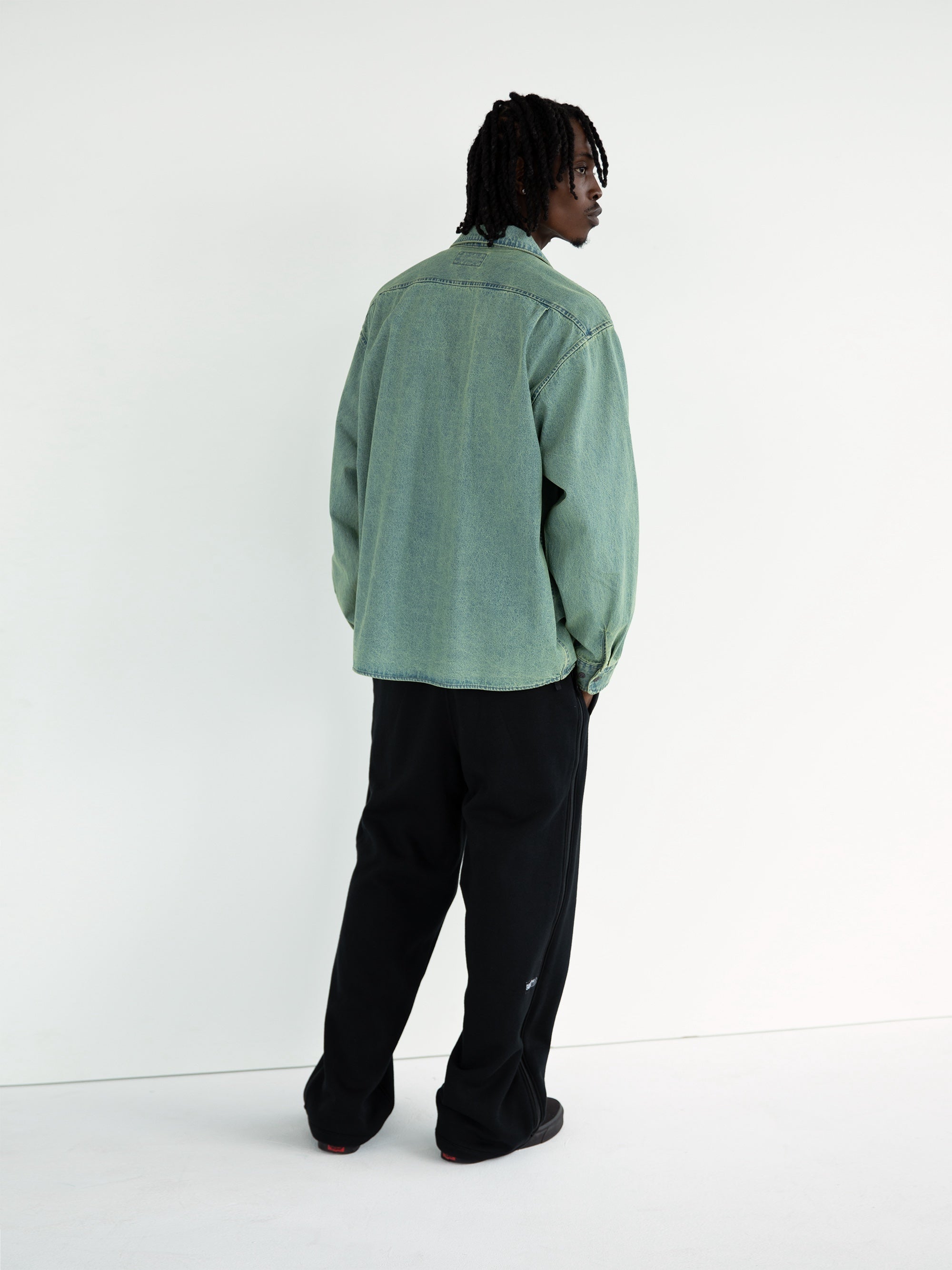 thisisneverthat - Washed Denim Zip Shirt (Tint) product image 5 | TRAB K-Fashion Australia