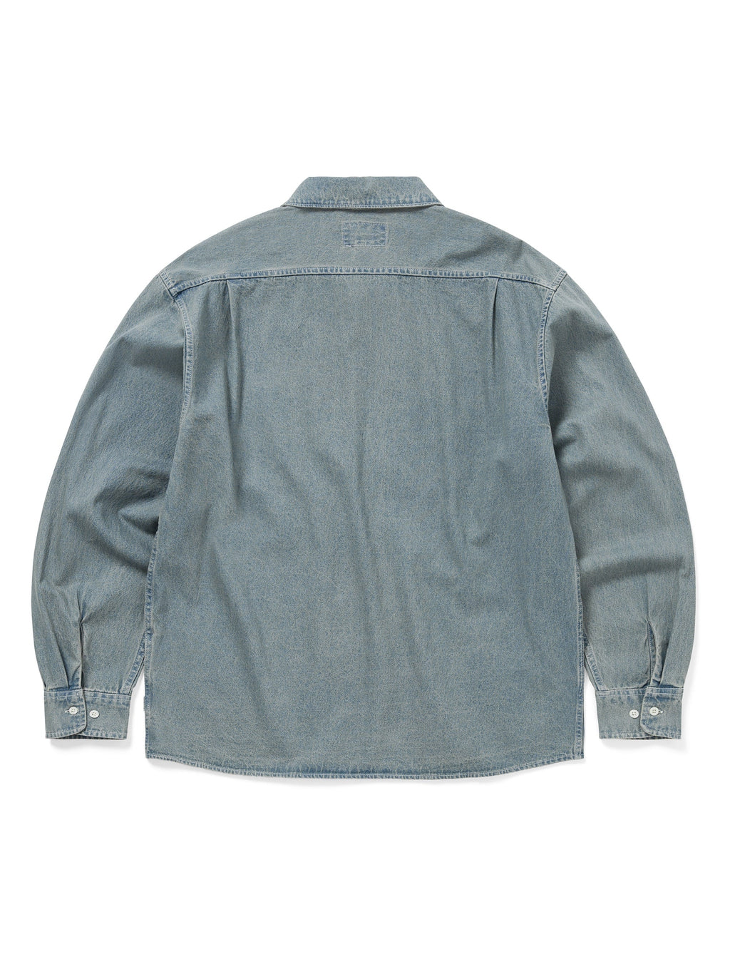 thisisneverthat - Washed Denim Zip Shirt (Blue) product image 3 | TRAB K-Fashion Australia
