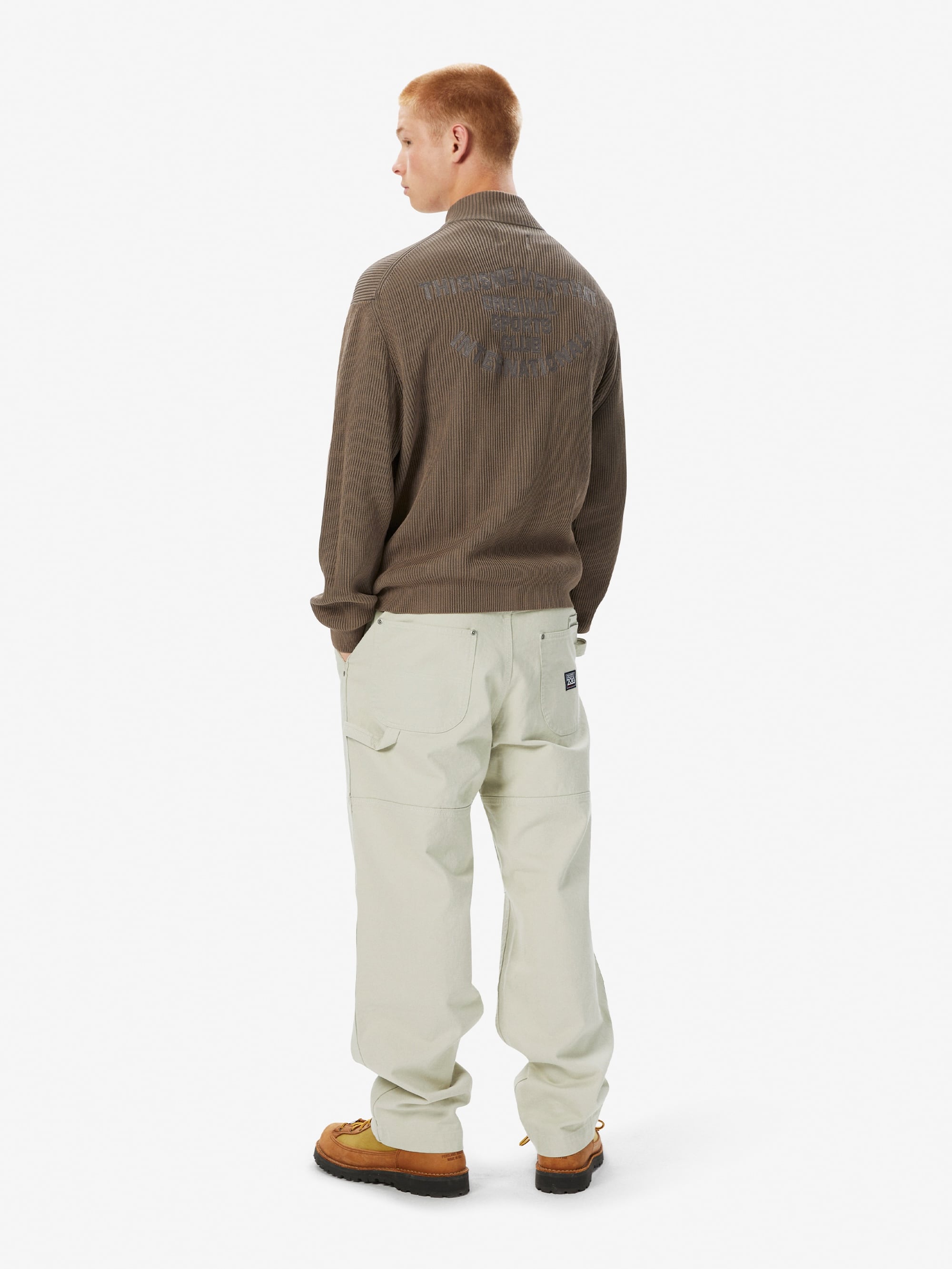 thisisneverthat - Washed Full Zip Cardigan (Grey) product image 8 | TRAB K-Fashion Australia