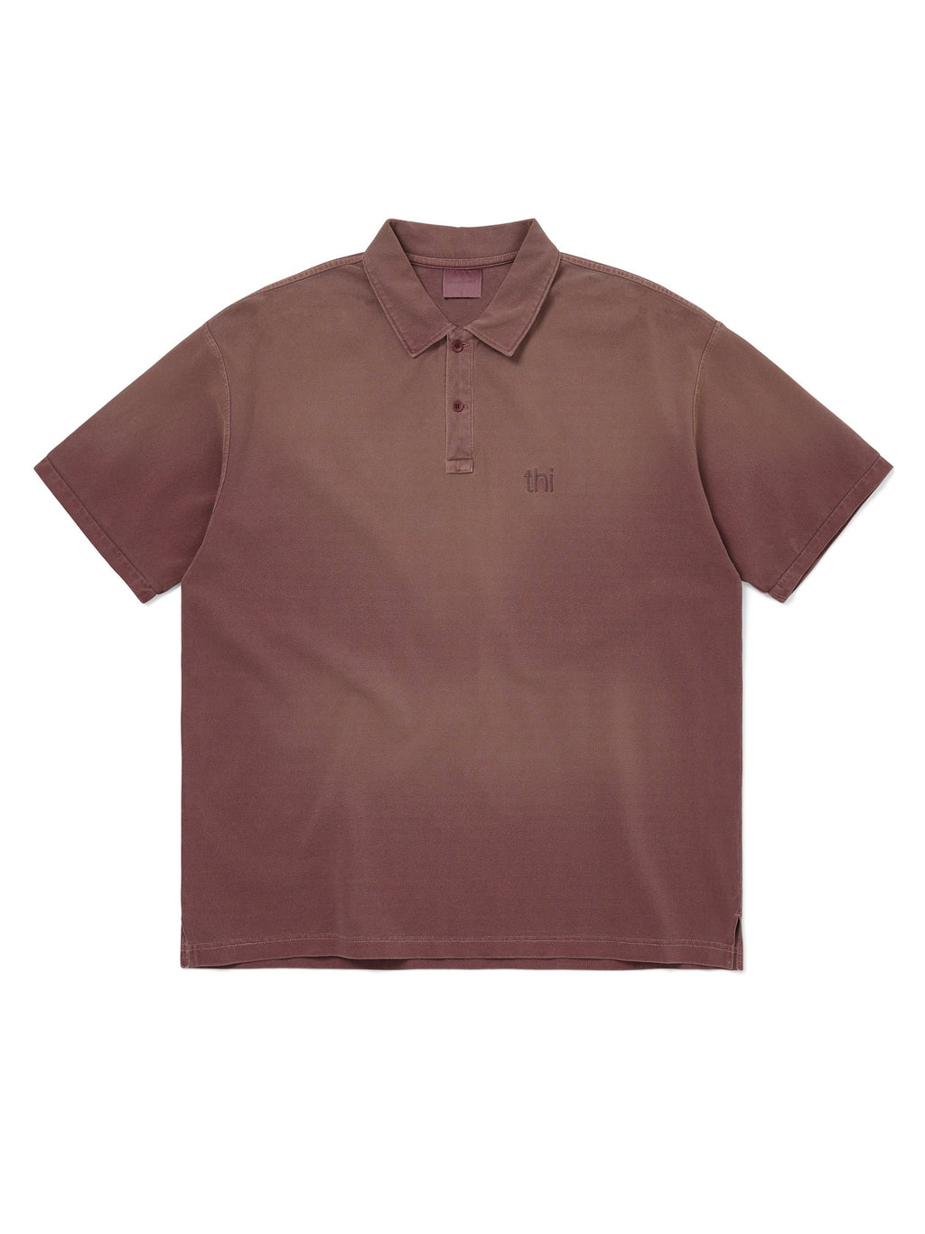 thisisneverthat - Washed Polo Shirt (Burgundy) product image 1 | TRAB K-Fashion Australia