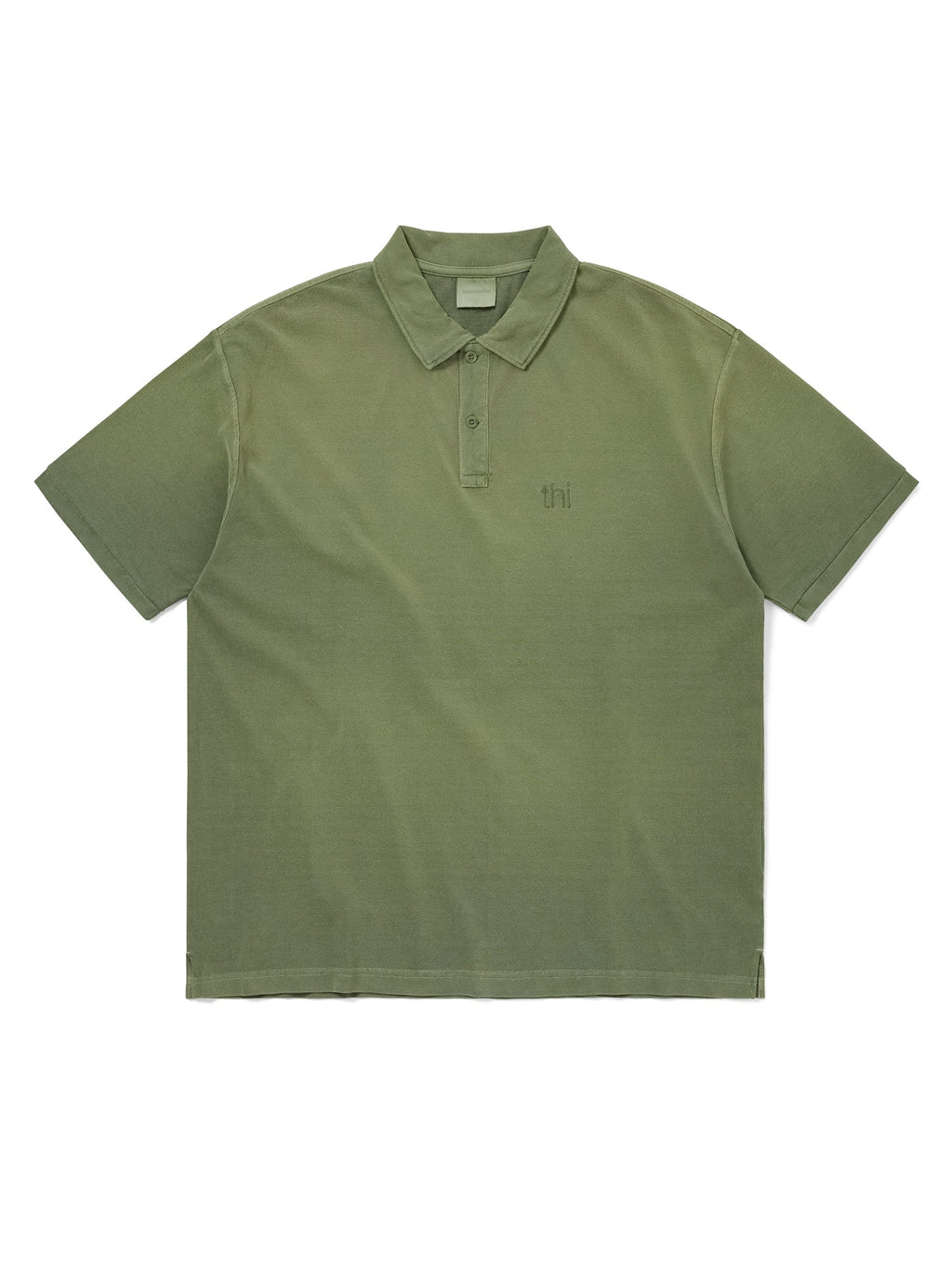 thisisneverthat - Washed Polo Shirt (Olive) product image 1 | TRAB K-Fashion Australia