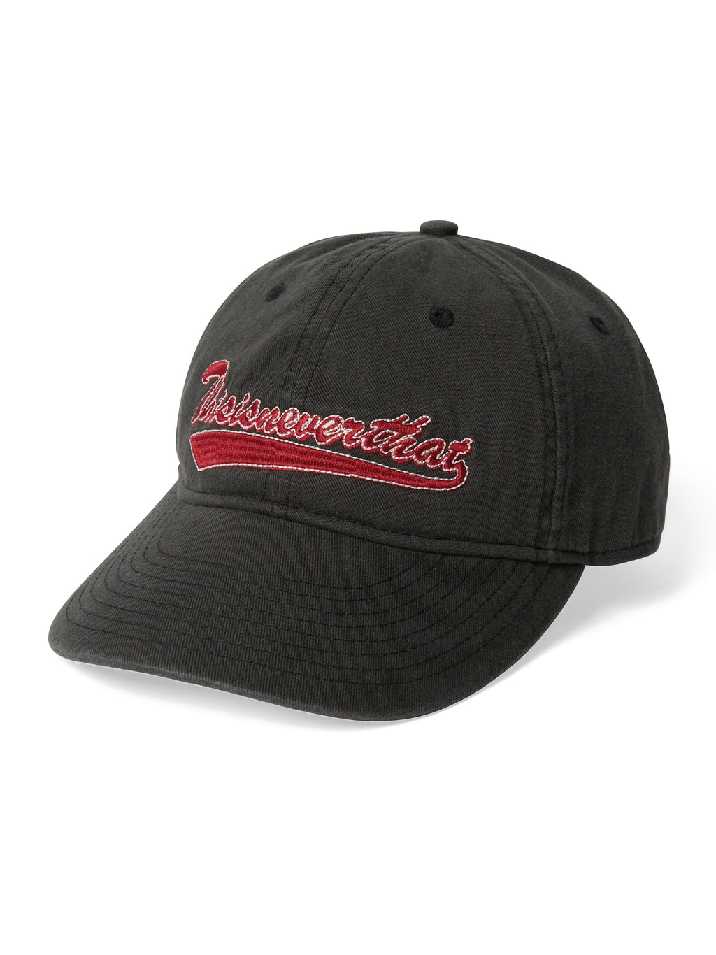 thisisneverthat - Washed Script Logo Cap (Charcoal) product image 1 | TRAB K-Fashion Australia