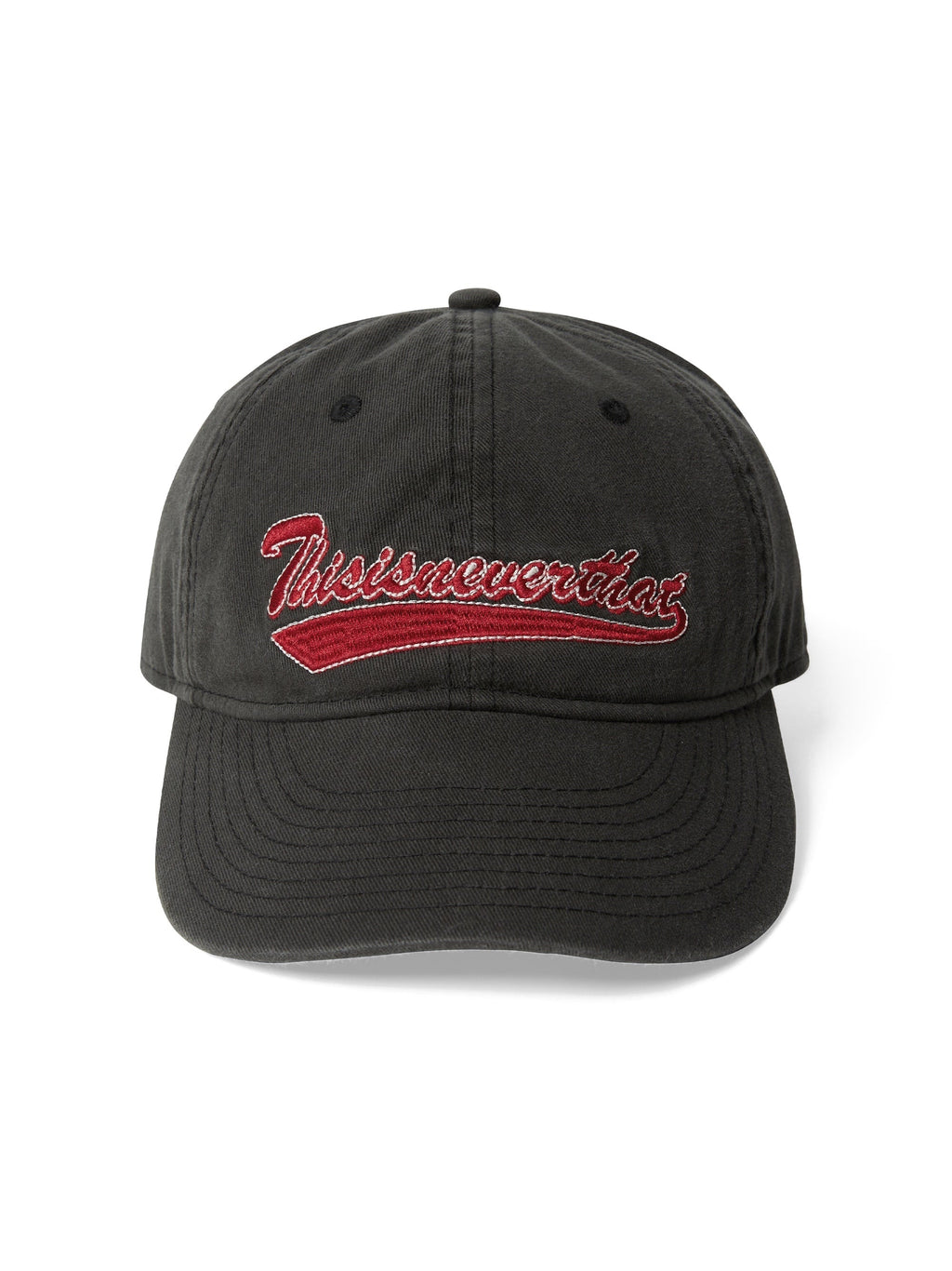 thisisneverthat - Washed Script Logo Cap (Charcoal) product image 2 | TRAB K-Fashion Australia