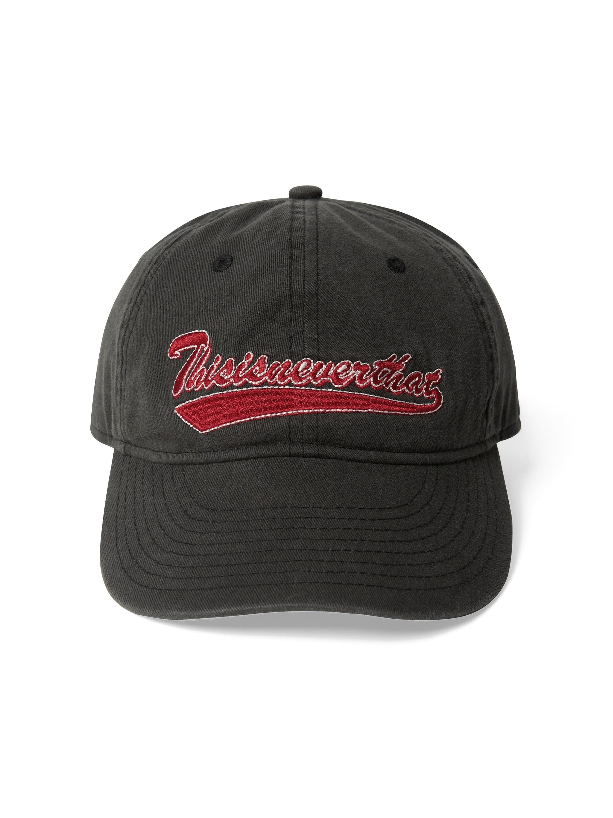 thisisneverthat - Washed Script Logo Cap (Charcoal) product image 2 | TRAB K-Fashion Australia