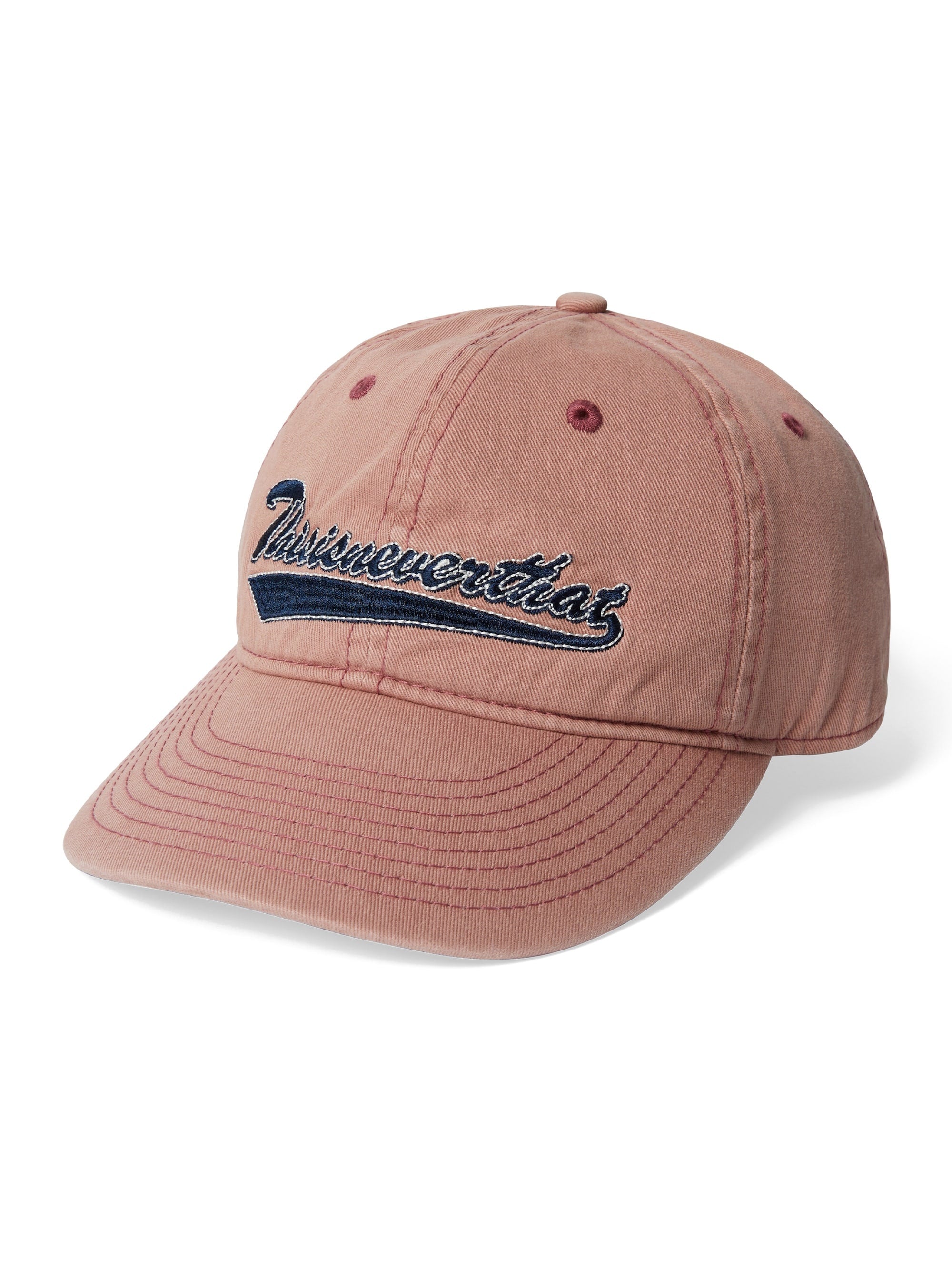 thisisneverthat - Washed Script Logo Cap (Dusty Pink) product image 1 | TRAB K-Fashion Australia