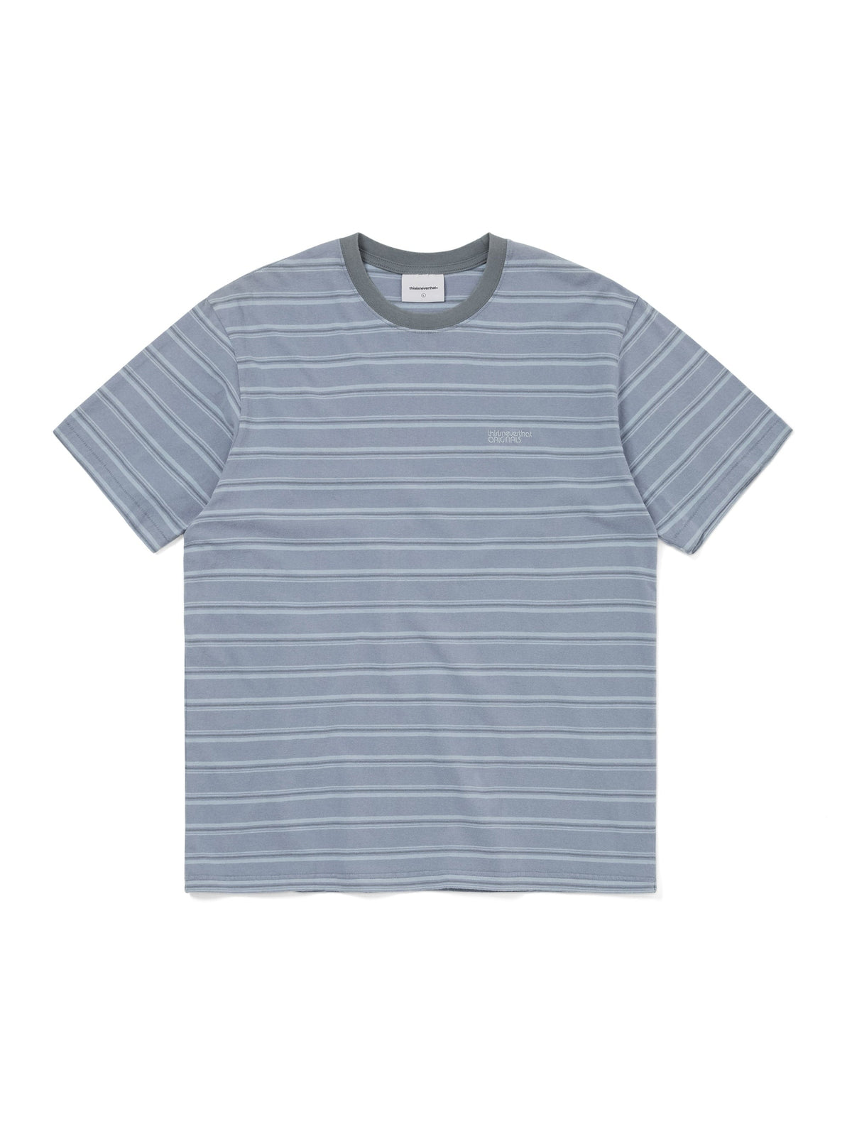 thisisneverthat - Washed Striped Tee (Blue) product image 1 | TRAB K-Fashion Australia
