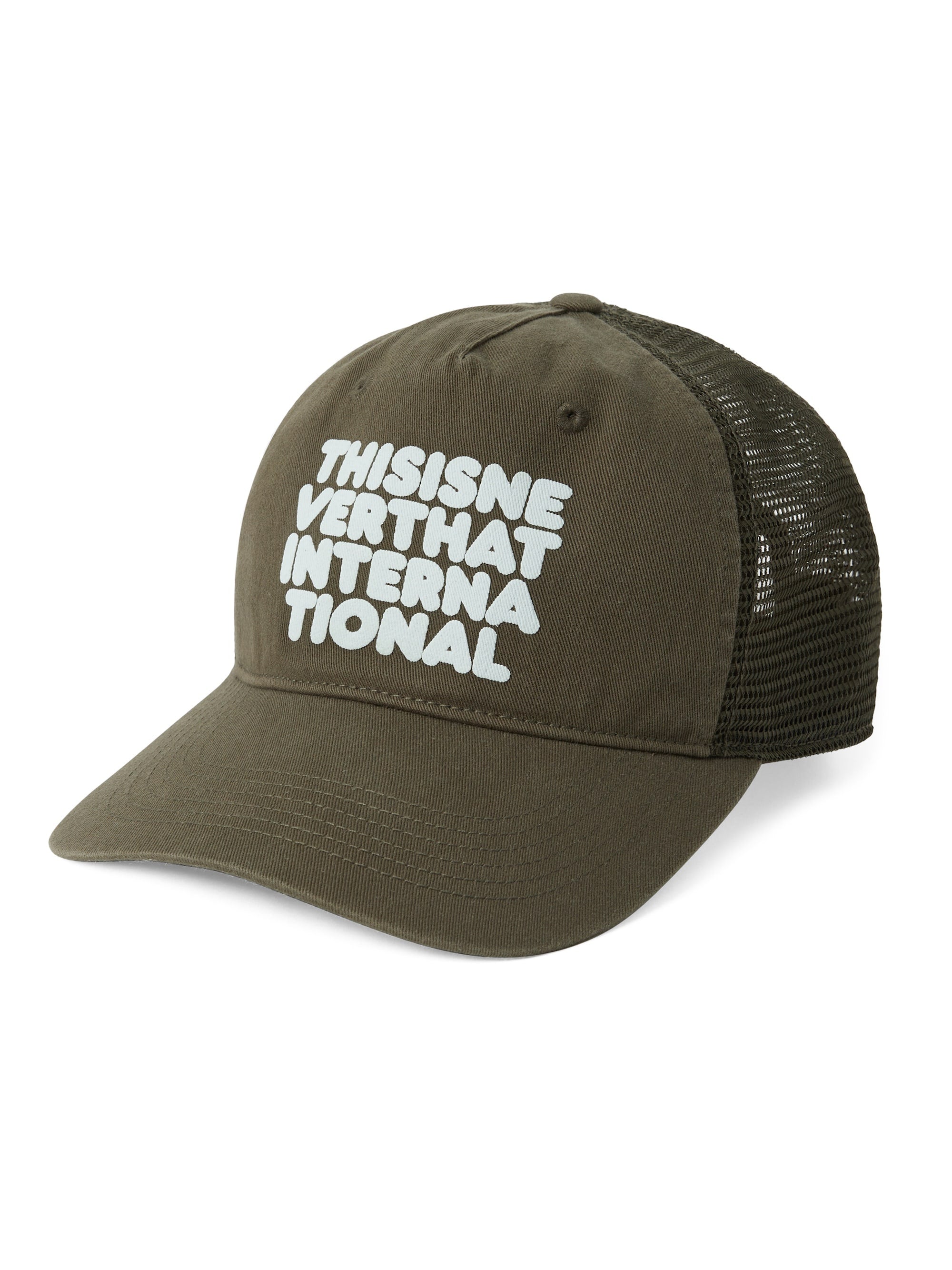 thisisneverthat - Washed Trucker Cap Dusty (Olive) product image 1 | TRAB K-Fashion Australia