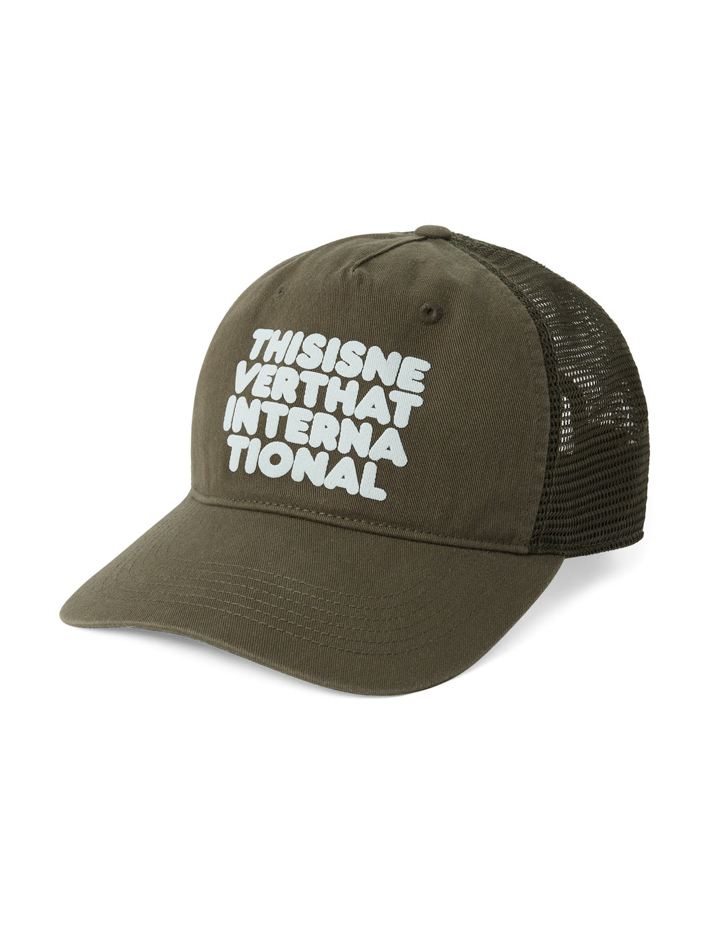 thisisneverthat - Washed Trucker Cap (Olive) product image 1 | TRAB K-Fashion Australia