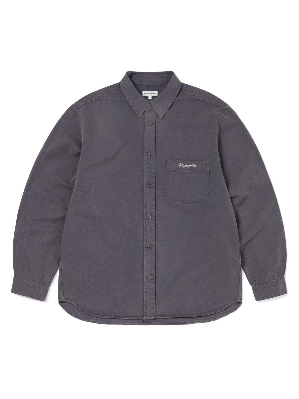 thisisneverthat - Washed Twill Shirt (Navy) product image 1 | TRAB K-Fashion Australia