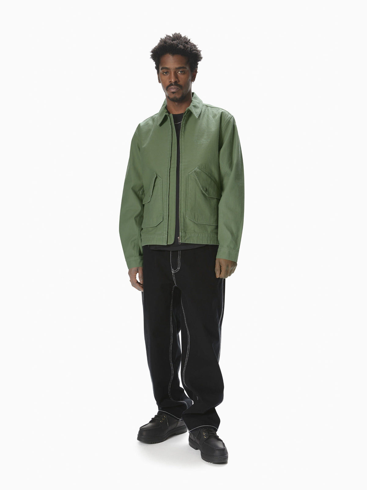 thisisneverthat - Washed Work Jacket (Green) product image 5 | TRAB K-Fashion Australia