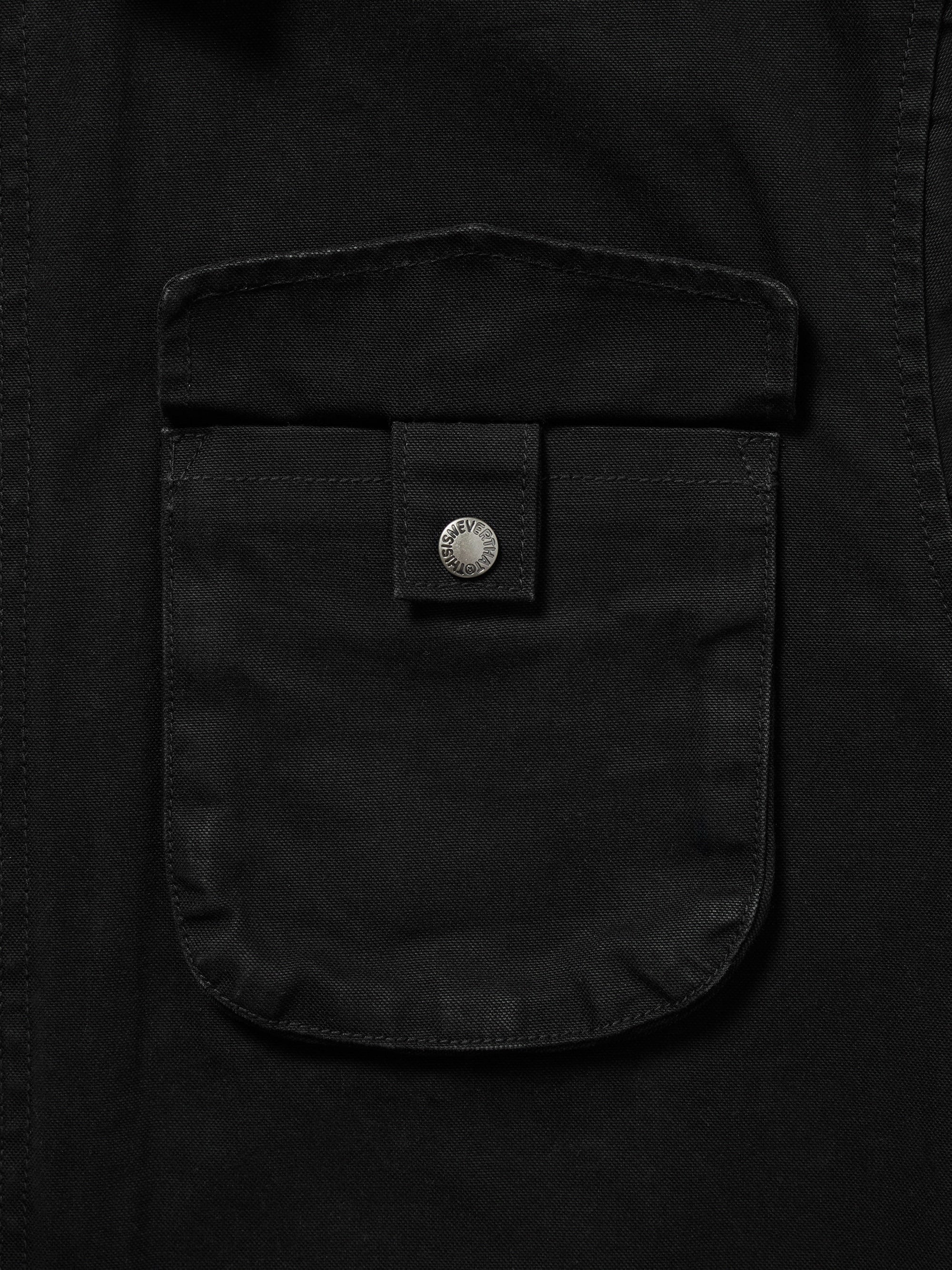 thisisneverthat - Washed Zip Shirt (Black) product image 4 | TRAB K-Fashion Australia