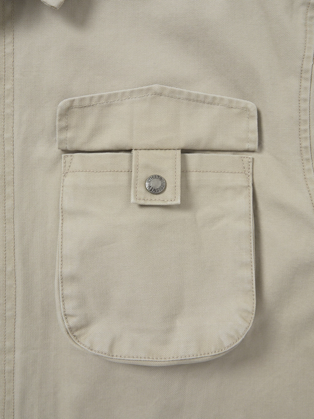 thisisneverthat - Washed Zip Shirt (Stone) product image 4 | TRAB K-Fashion Australia