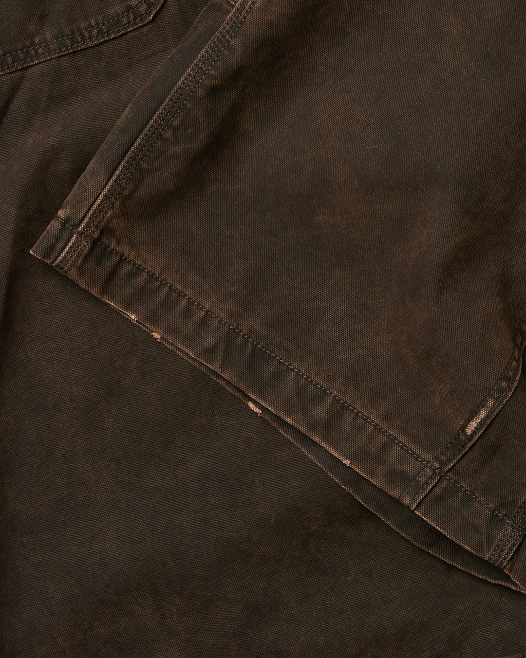 yeseyesee - Washed Canvas Carpenter Shorts (Brown) product image 9 | TRAB K-Fashion Australia
