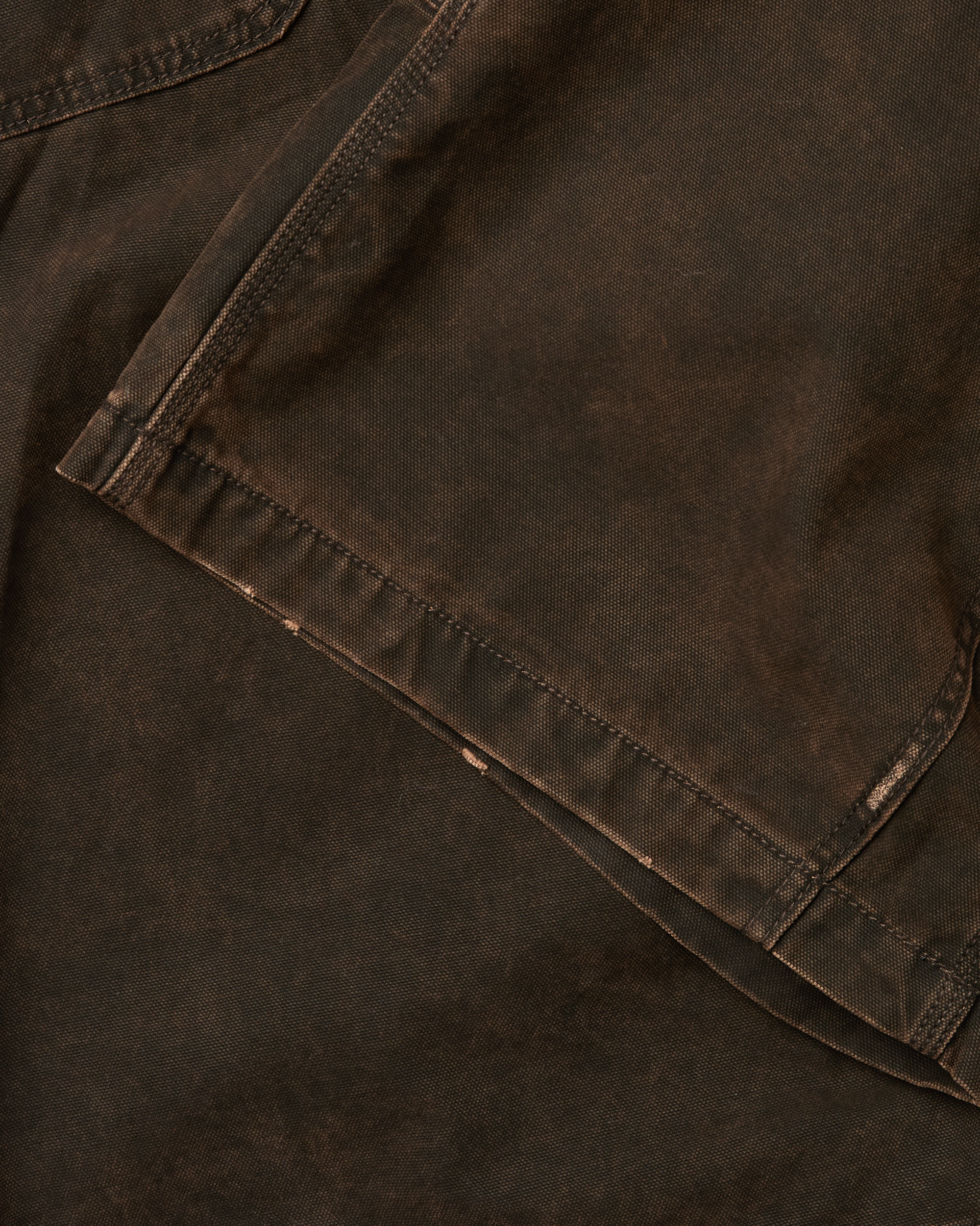 yeseyesee - Washed Canvas Carpenter Shorts (Brown) product image 9 | TRAB K-Fashion Australia