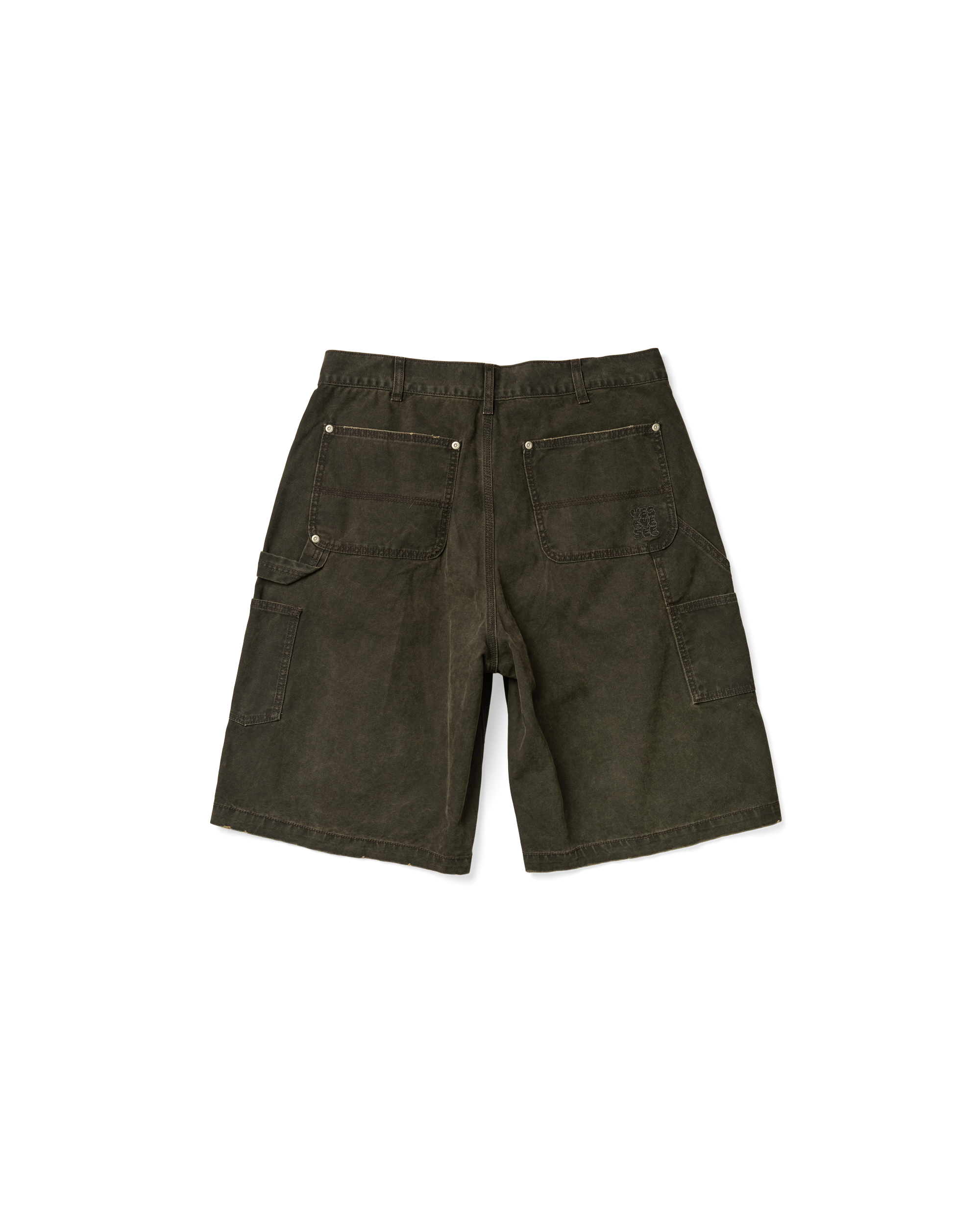 yeseyesee - Washed Canvas Carpenter Shorts (Charcoal) product image 2 | TRAB K-Fashion Australia