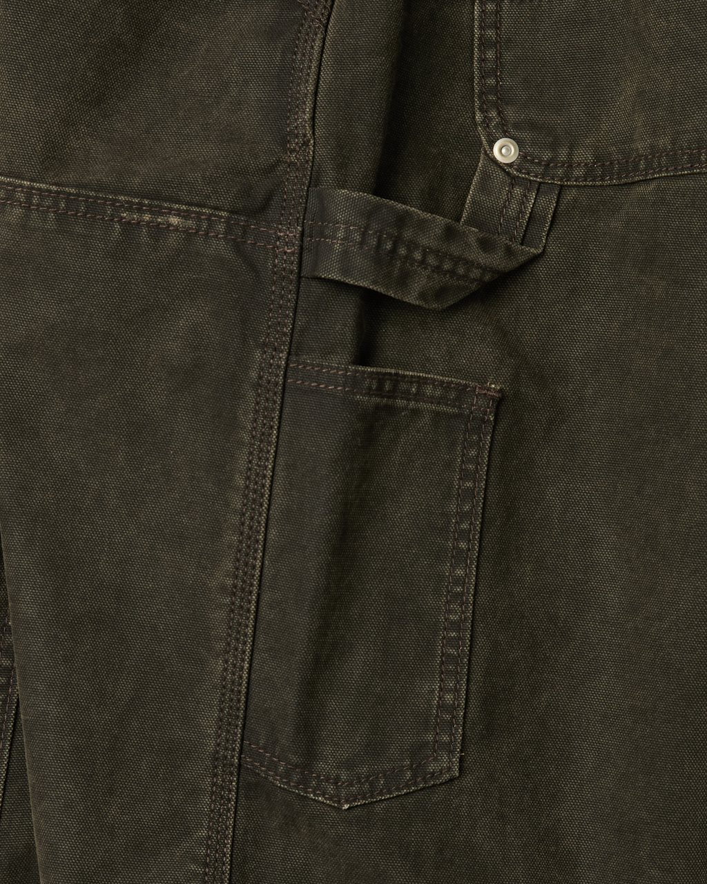 yeseyesee - Washed Canvas Carpenter Shorts (Charcoal) product image 5 | TRAB K-Fashion Australia