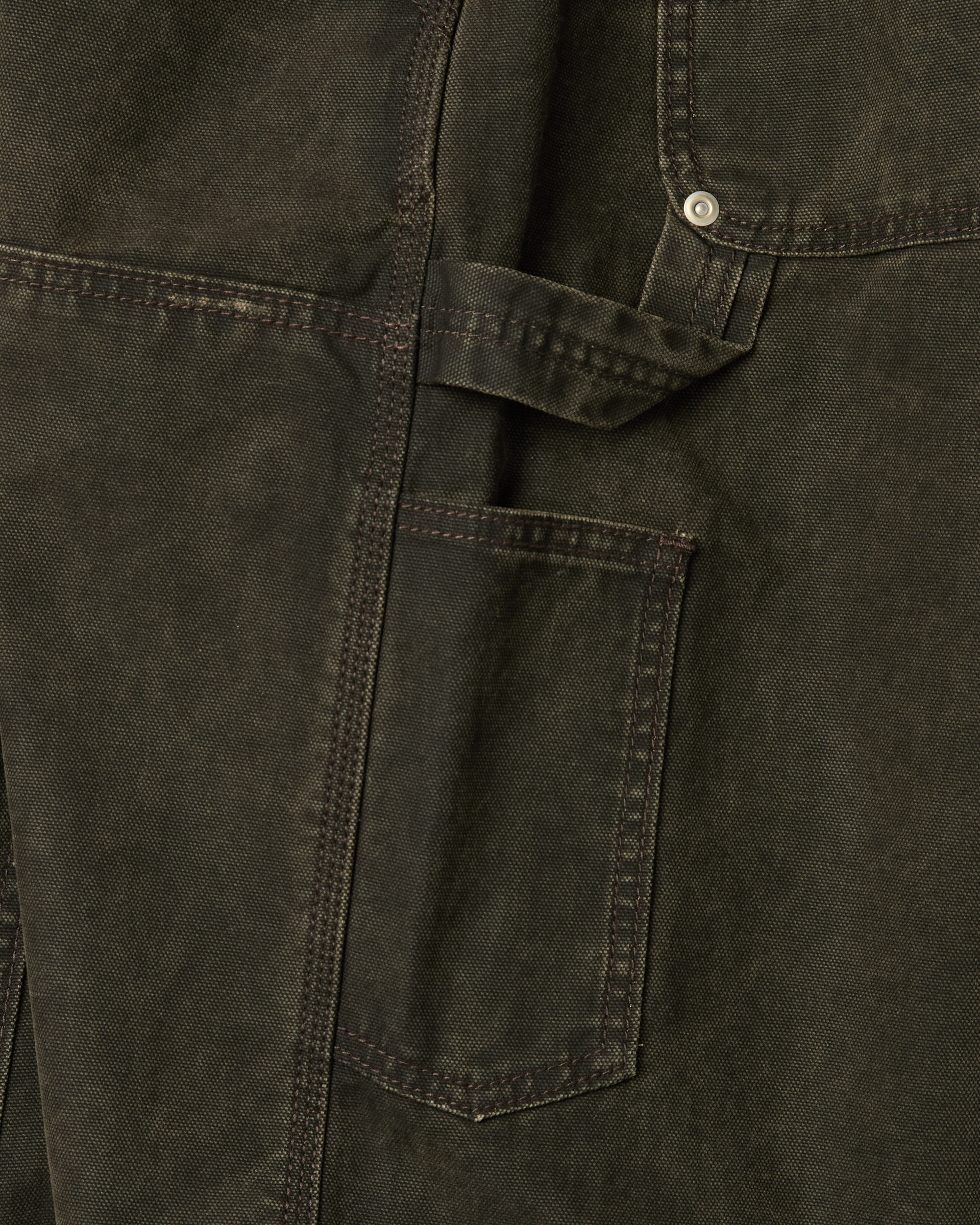 yeseyesee - Washed Canvas Carpenter Shorts (Charcoal) product image 5 | TRAB K-Fashion Australia